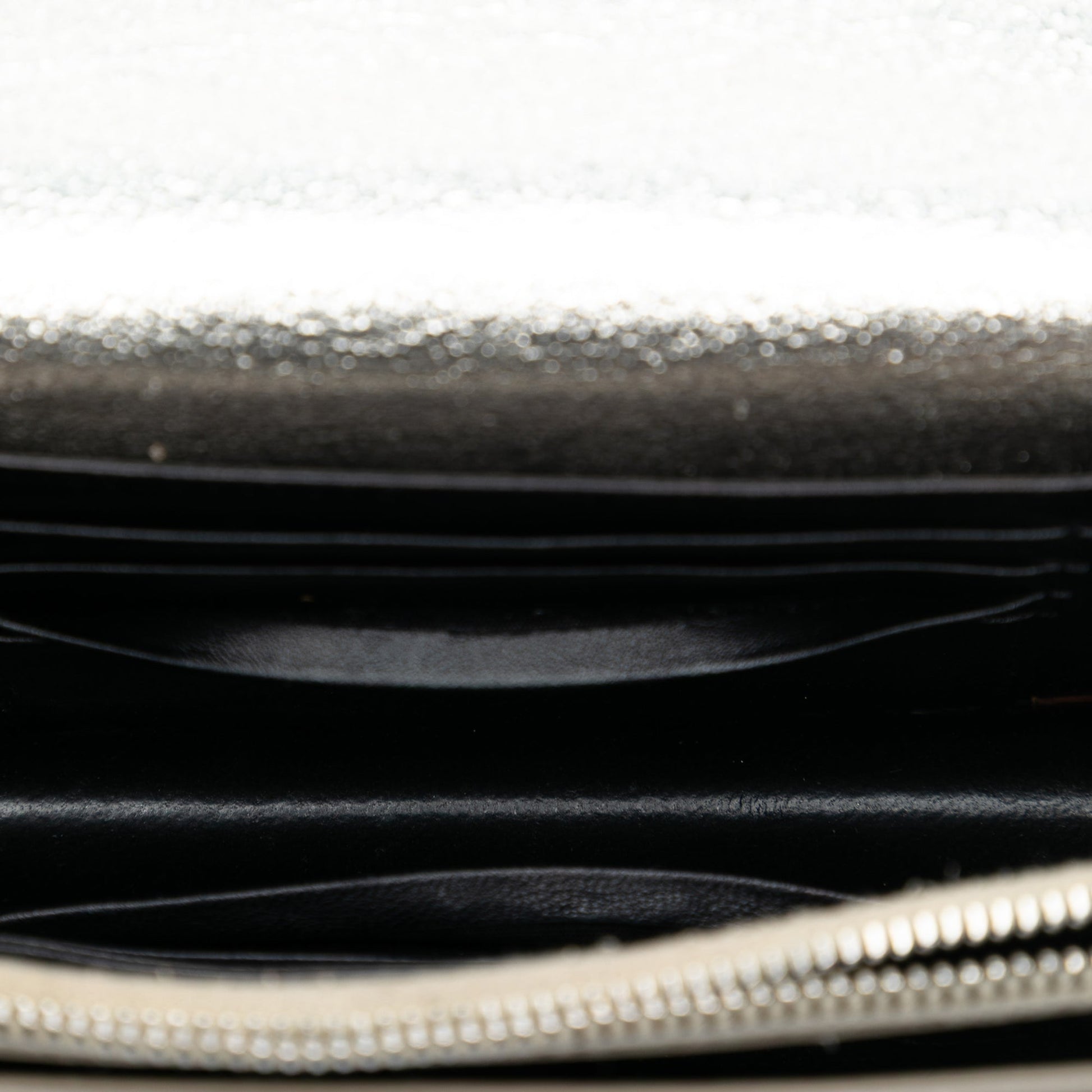 Saint Laurent Mini Metallic Calfskin Monogram Sunset Wallet on Chain