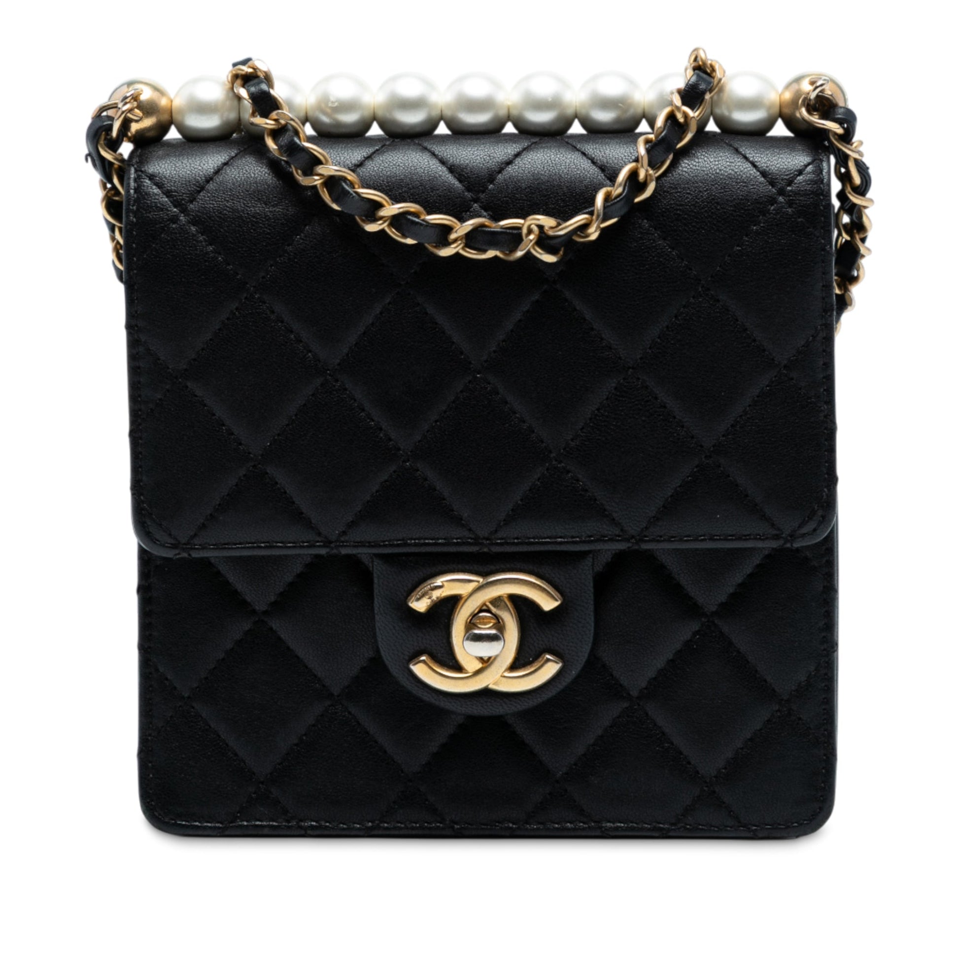 Chanel Small Lambskin Chic Pearls Flap