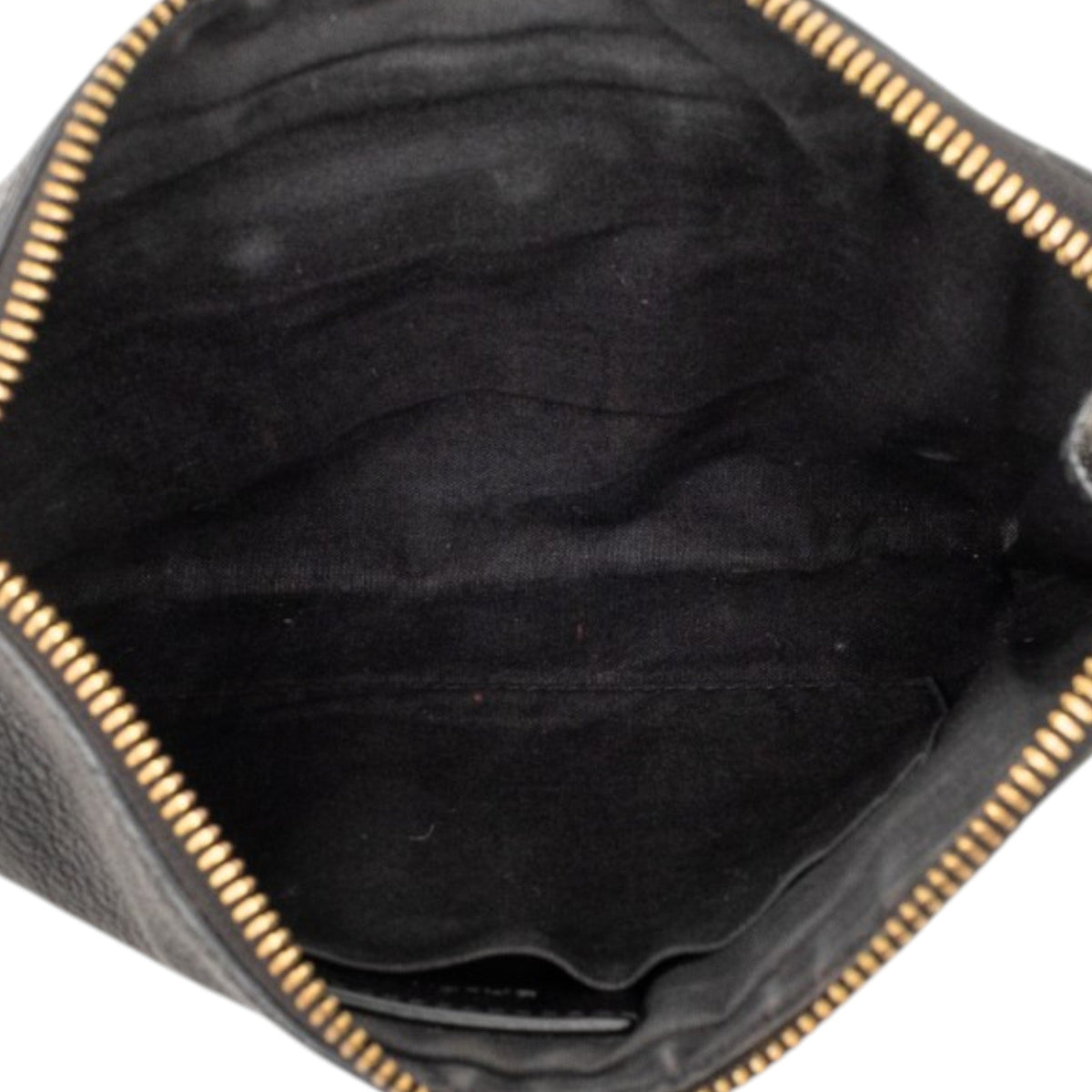 Balenciaga Goatskin Motocross Classic Metallic Edge Clutch