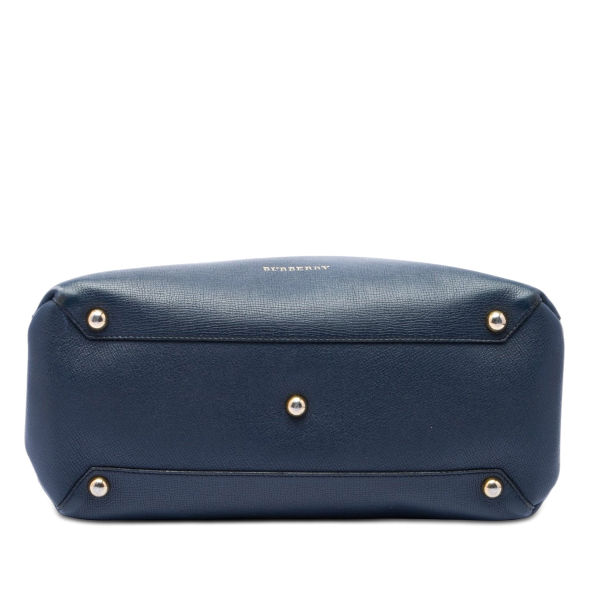 Burberry Medium Leather and House Check Banner Satchel