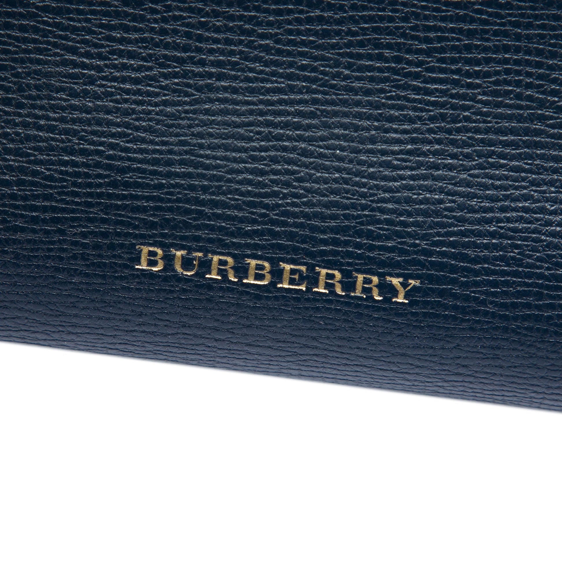 Burberry Medium Leather and House Check Banner Satchel