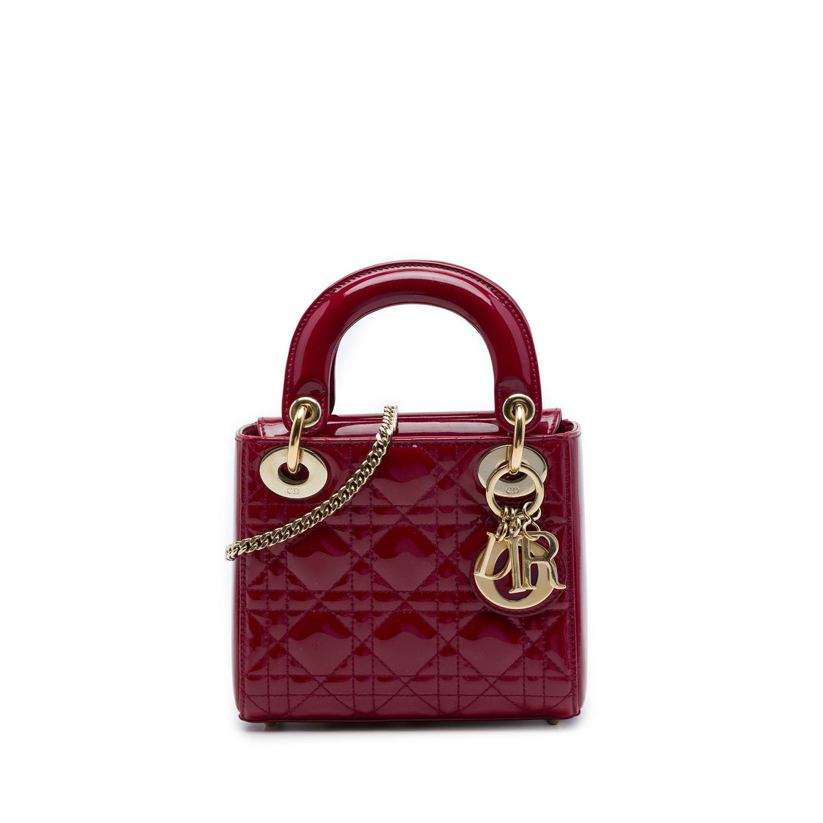 Dior Mini Patent Cannage Lady Dior