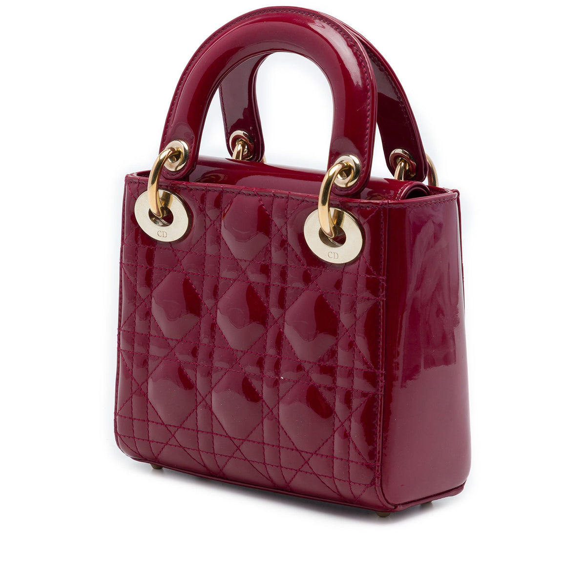 Dior Mini Patent Cannage Lady Dior