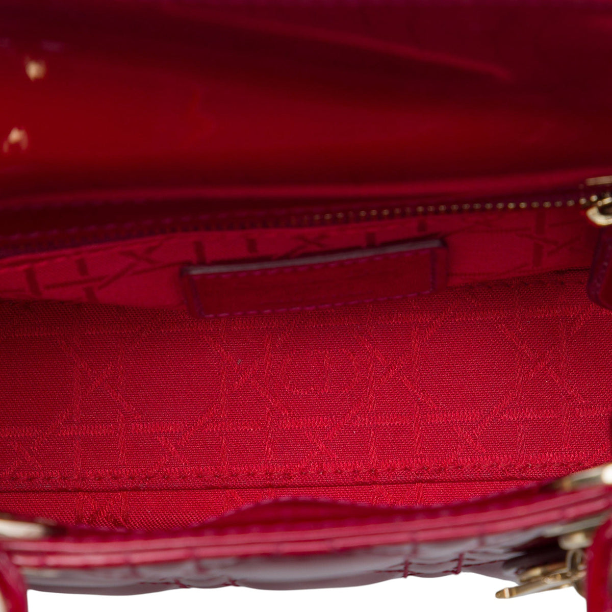 Dior Mini Patent Cannage Lady Dior