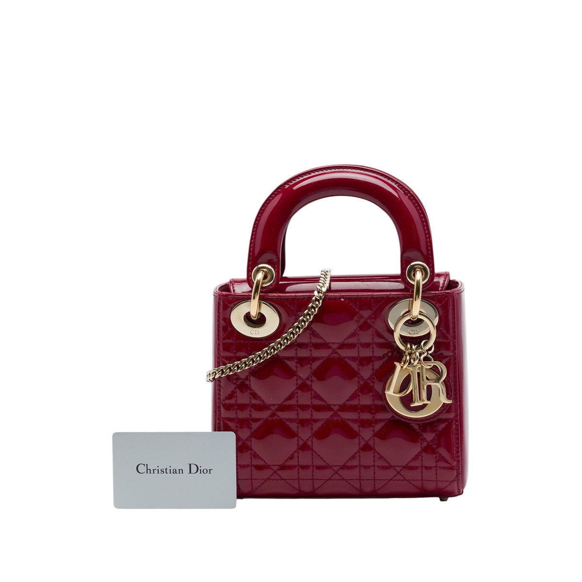 Dior Mini Patent Cannage Lady Dior