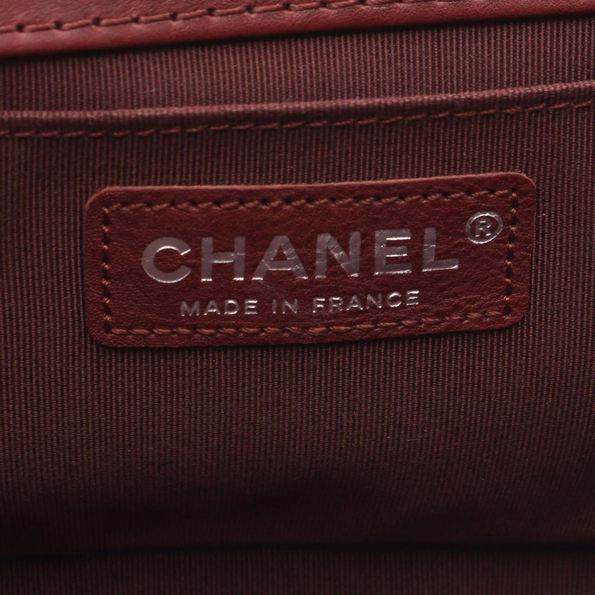Chanel Medium Quilted Lambskin Double Stitch Boy Flap — Red