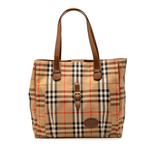 Burberry Haymarket Check Canvas Tote