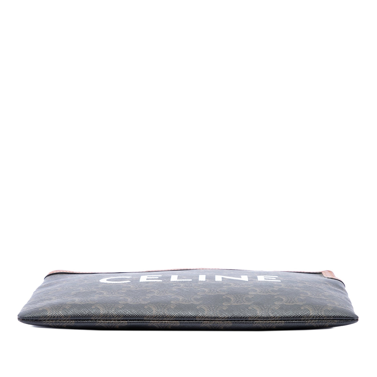 Celine Small Triomphe Coated Canvas Clutch