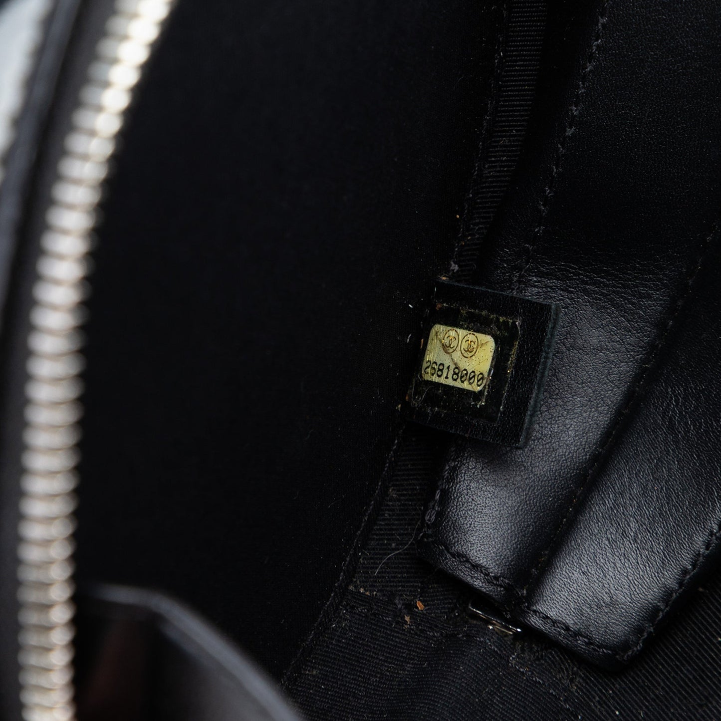 Chanel CC Patent Round as Earth Bag