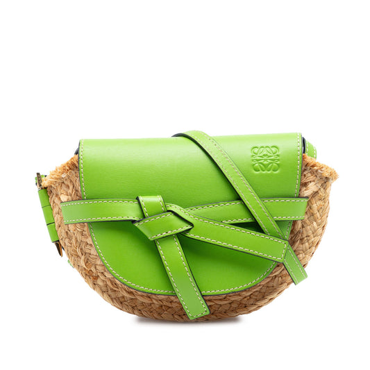 LOEWE Mini Raffia Gate Crossbody