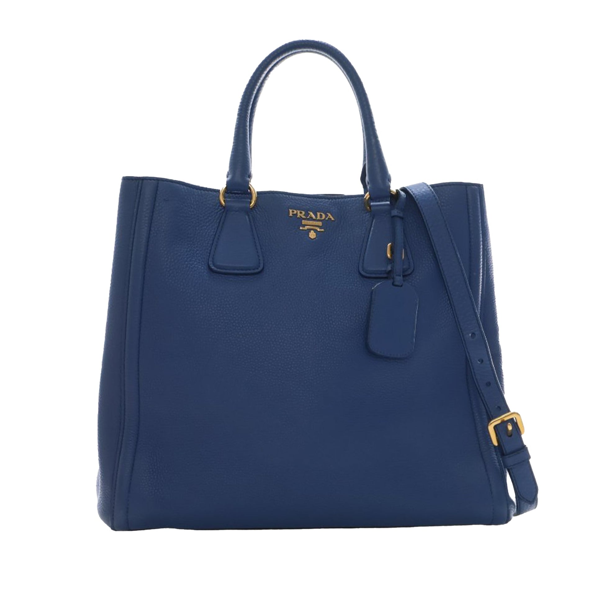 Prada Vitello Daino Open Convertible Tote