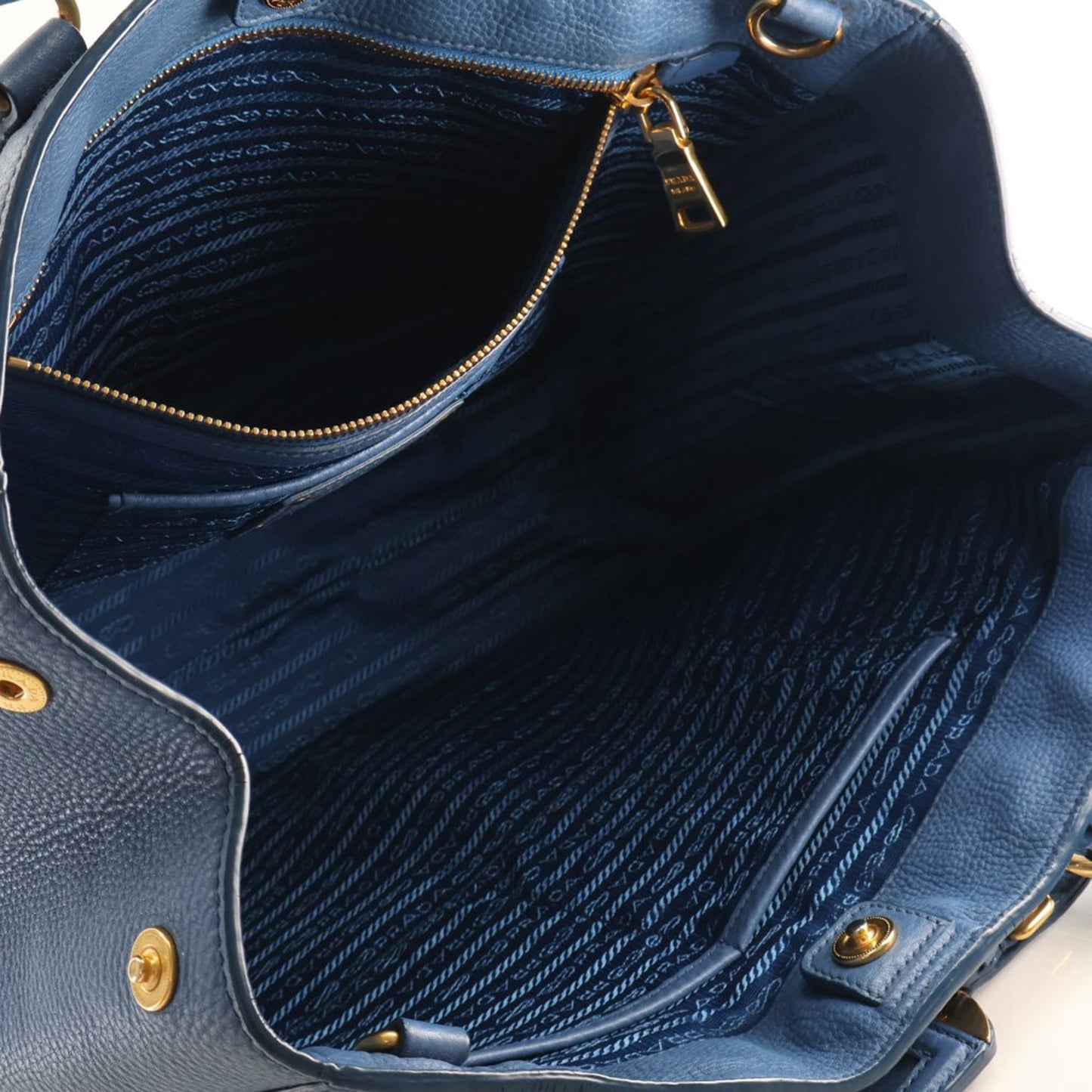Prada Vitello Daino Open Convertible Tote