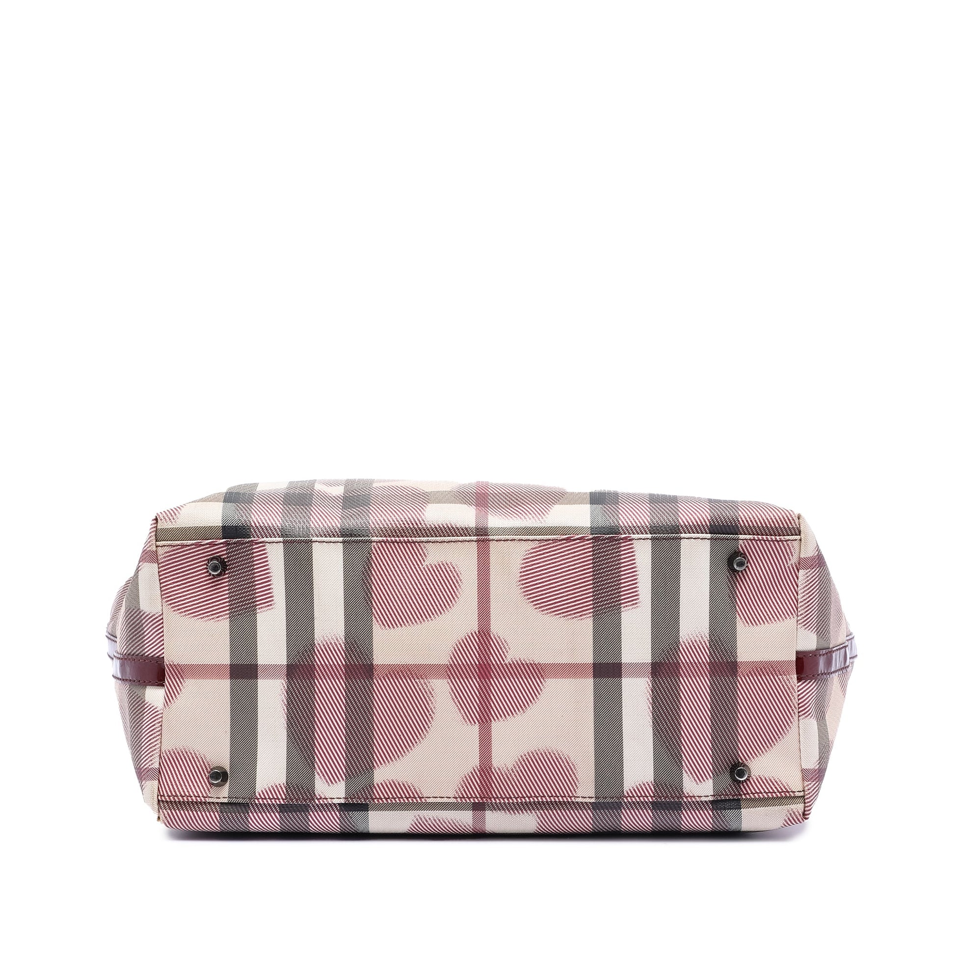 Burberry House Check Coated Canvas Hearts Gracie Tote