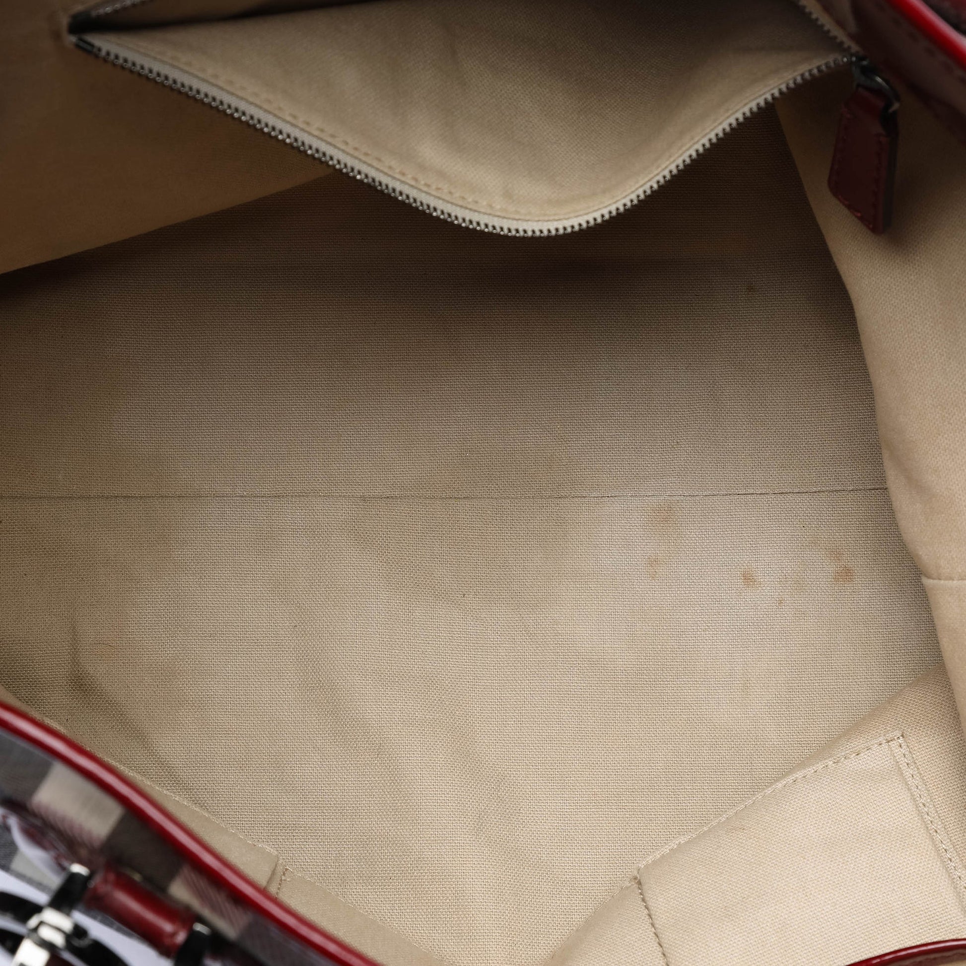 Burberry House Check Coated Canvas Hearts Gracie Tote