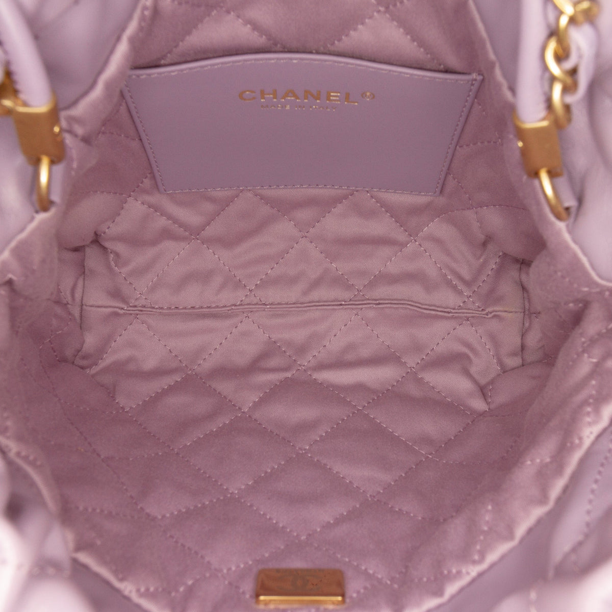 Chanel Mini Shiny Calfskin 22 Handbag