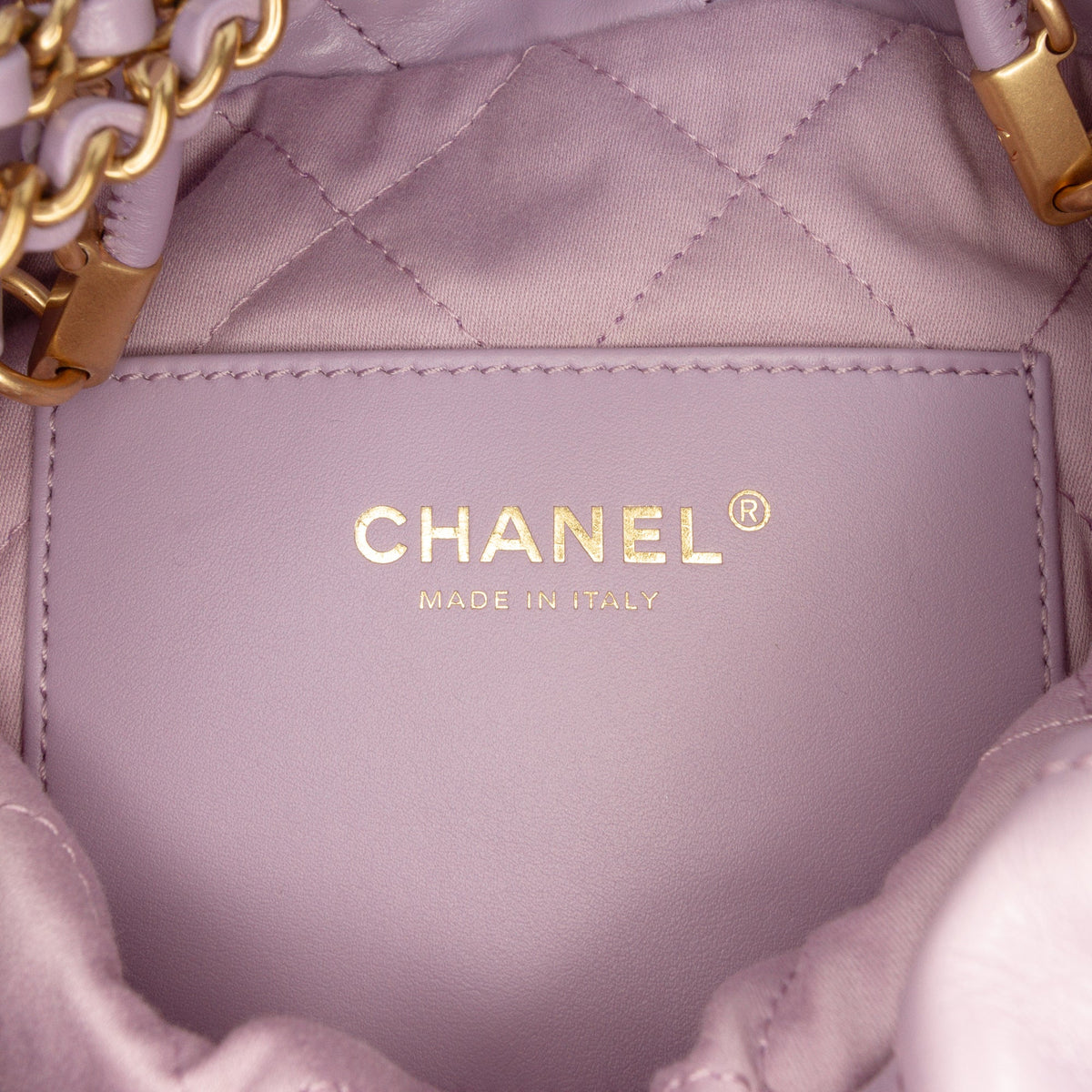 Chanel Mini Shiny Calfskin 22 Handbag