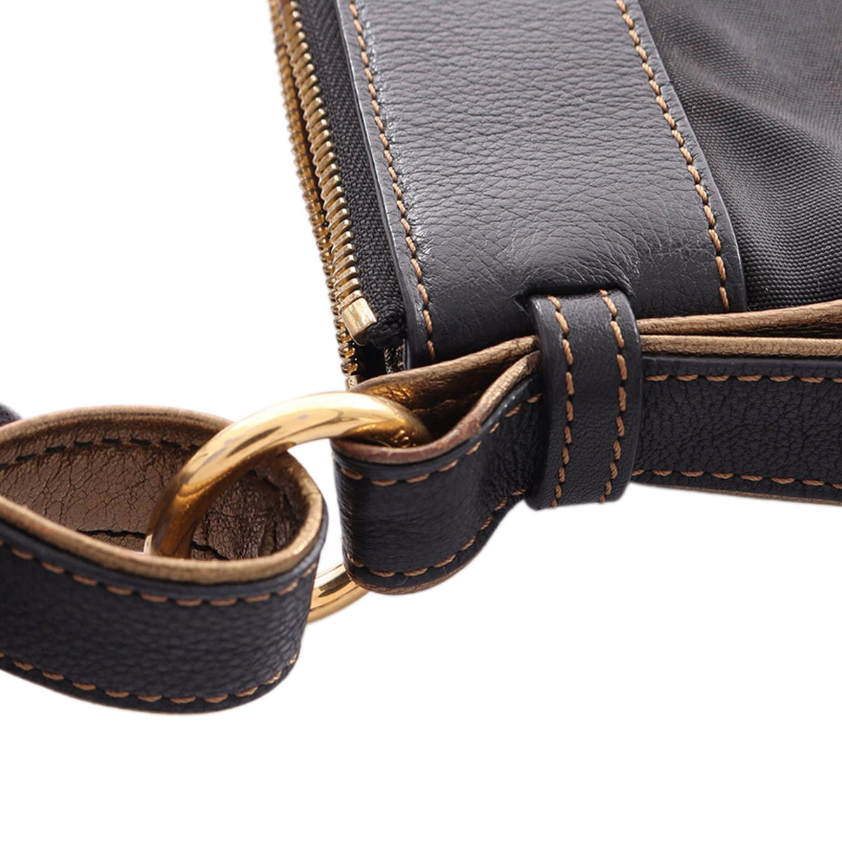 LOEWE Anagram Nylon Crossbody — Black