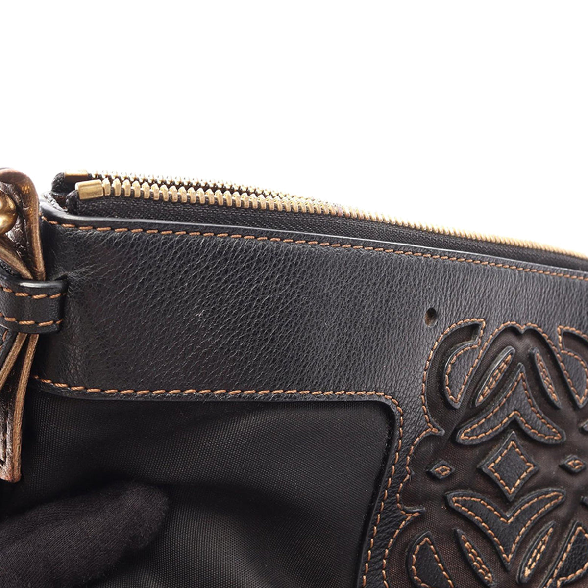 LOEWE Anagram Nylon Crossbody — Black