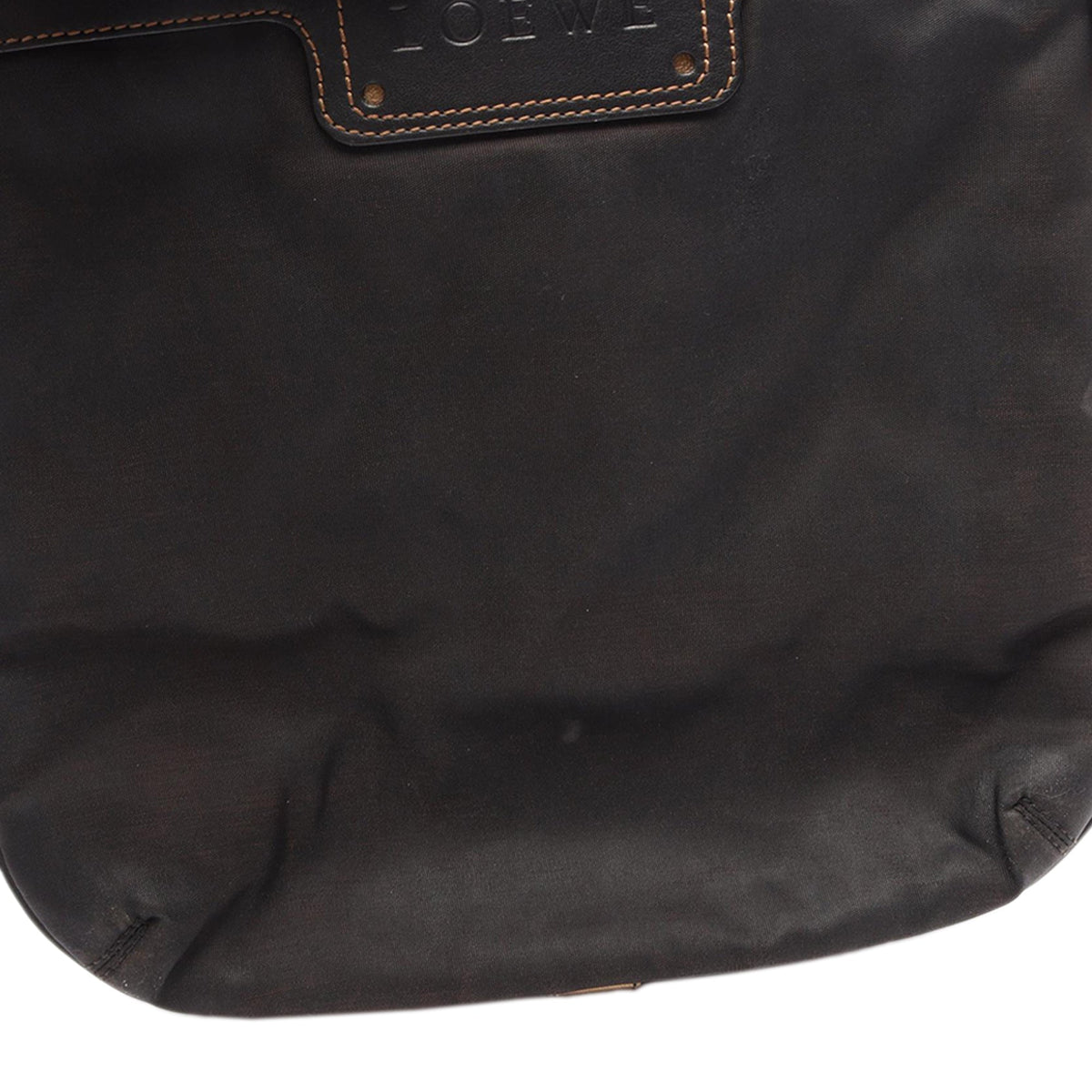 LOEWE Anagram Nylon Crossbody — Black