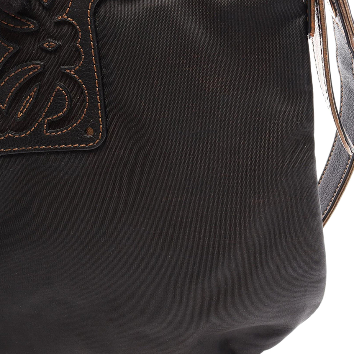 LOEWE Anagram Nylon Crossbody — Black