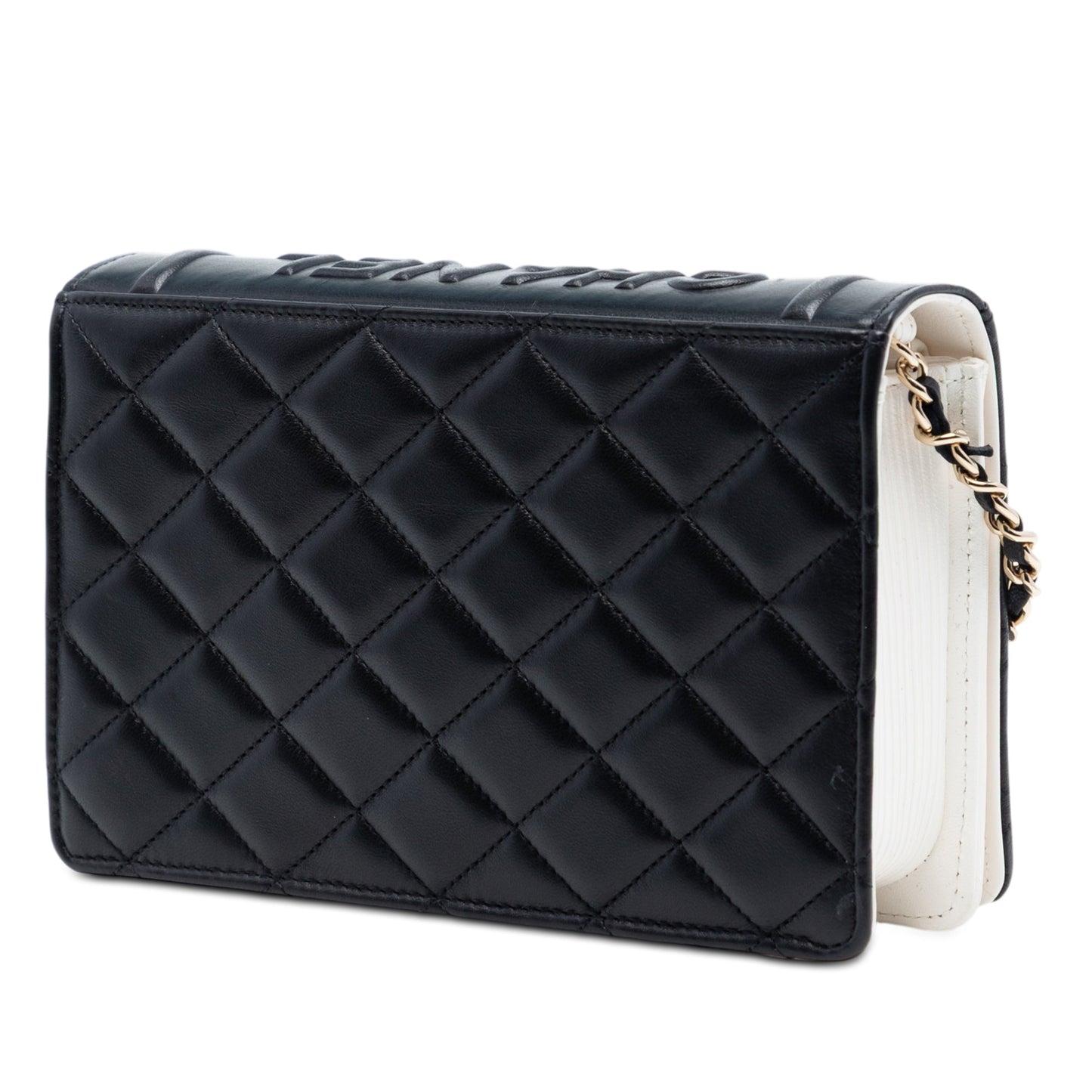 Chanel Quilted Lambskin Book Wallet On Chain