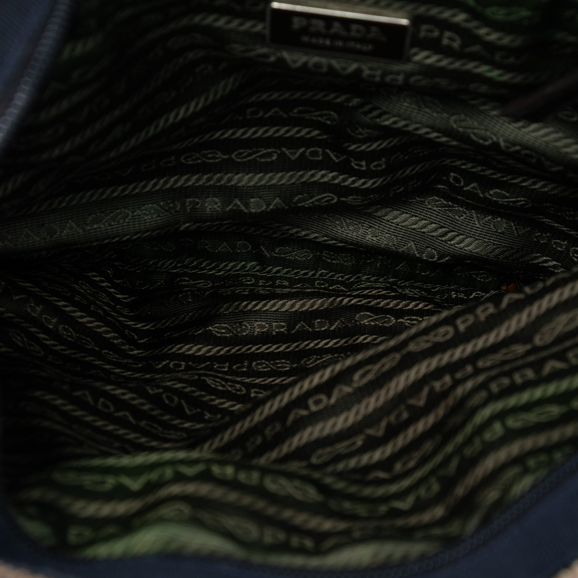 Prada Cinghiale Trimmed Viscose Flat Tote