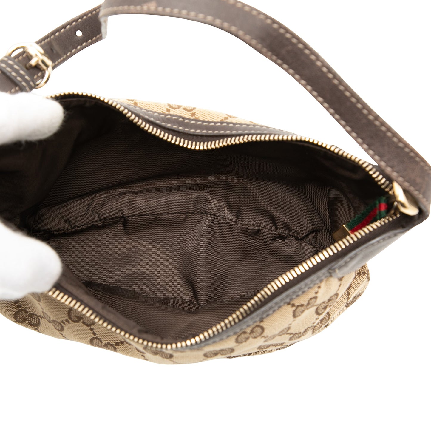 Gucci GG Canvas Web Handbag