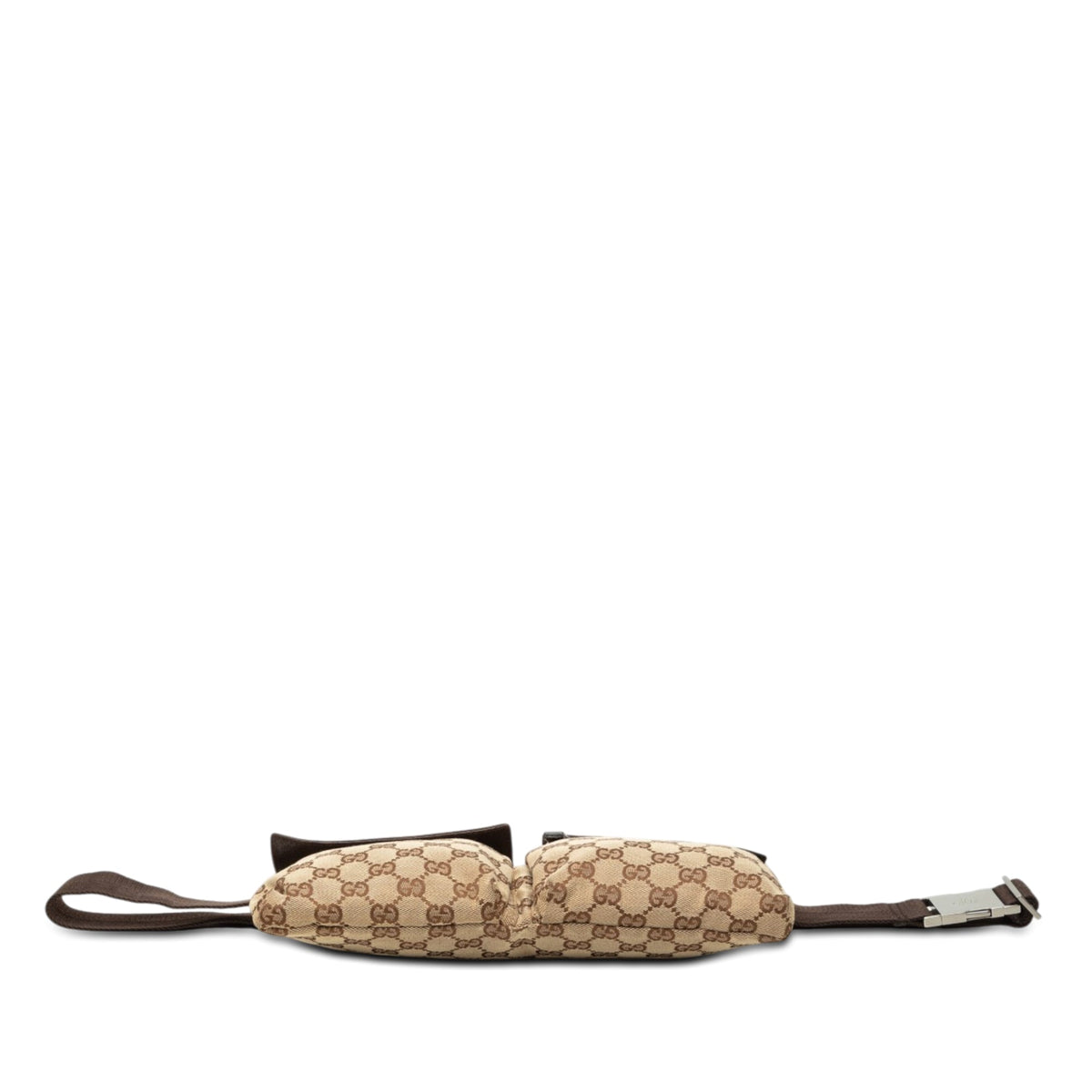 Gucci GG Canvas Double Pocket Belt Bag