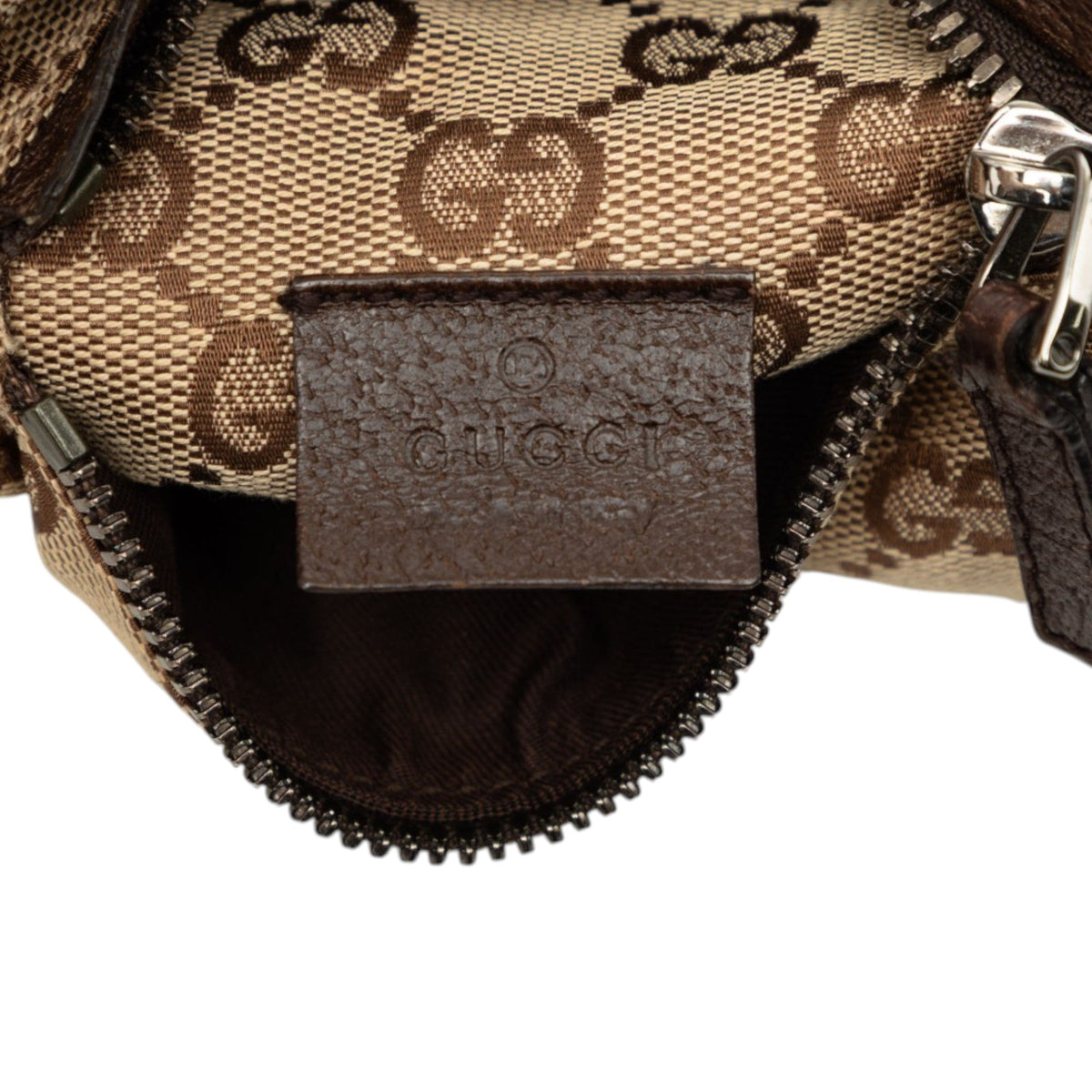 Gucci GG Canvas Double Pocket Belt Bag