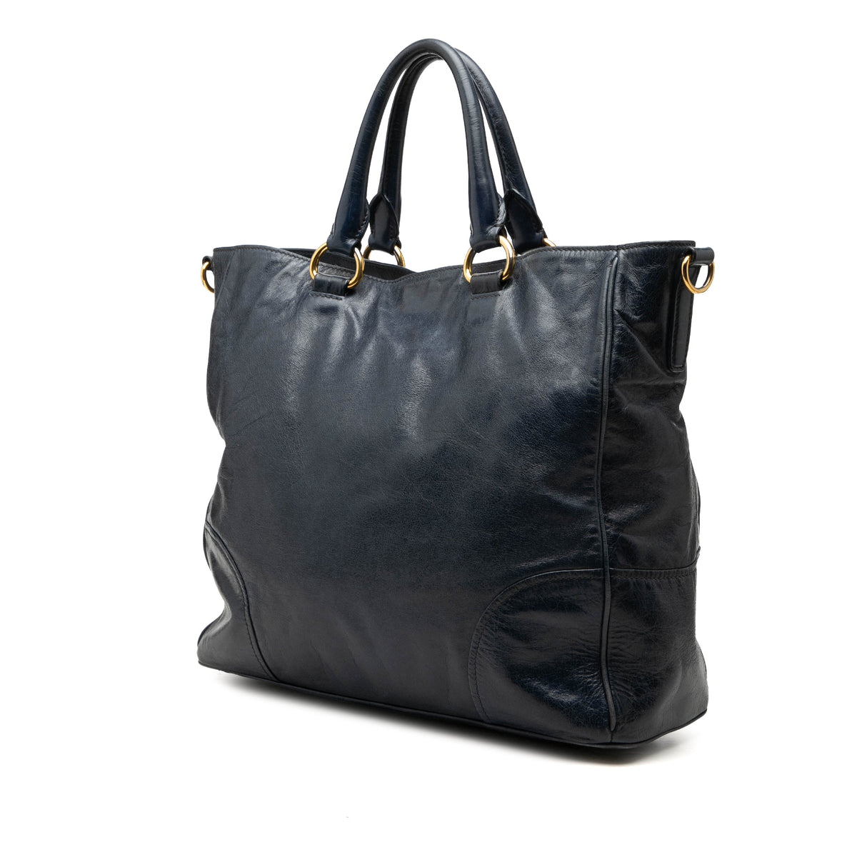 Prada Vitello Shine Open Convertible Tote
