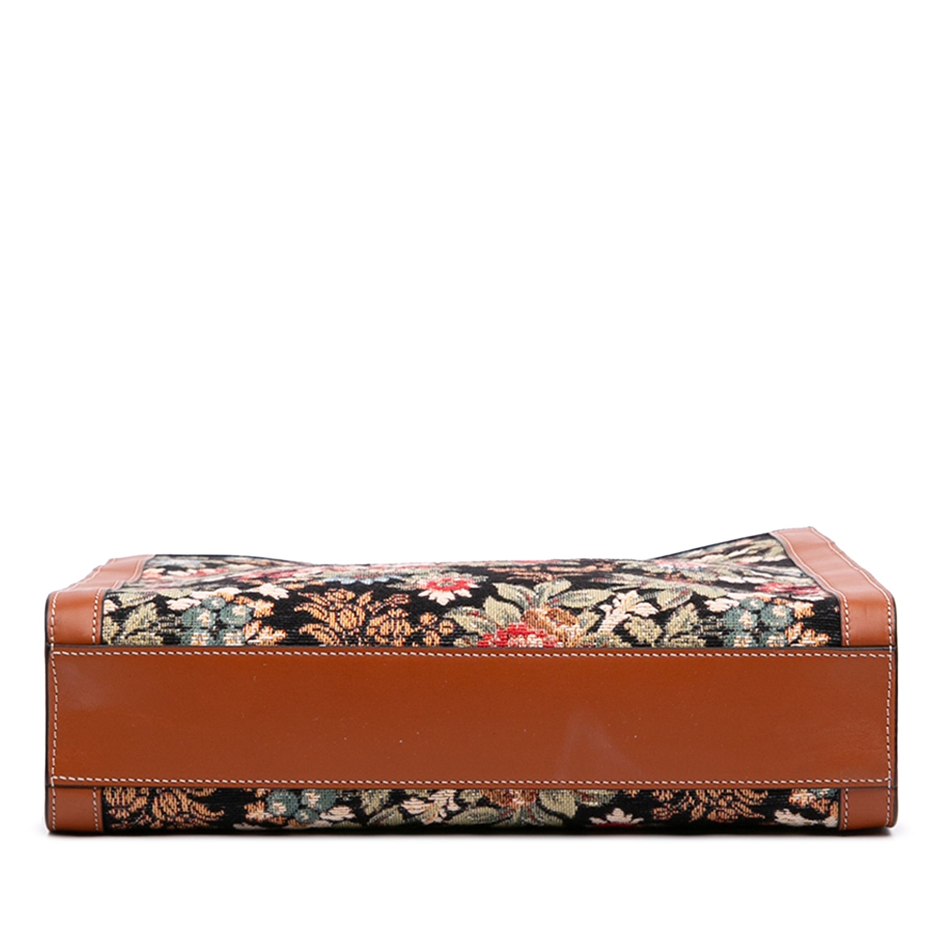 Celine Small Floral Jacquard Vertical Cabas