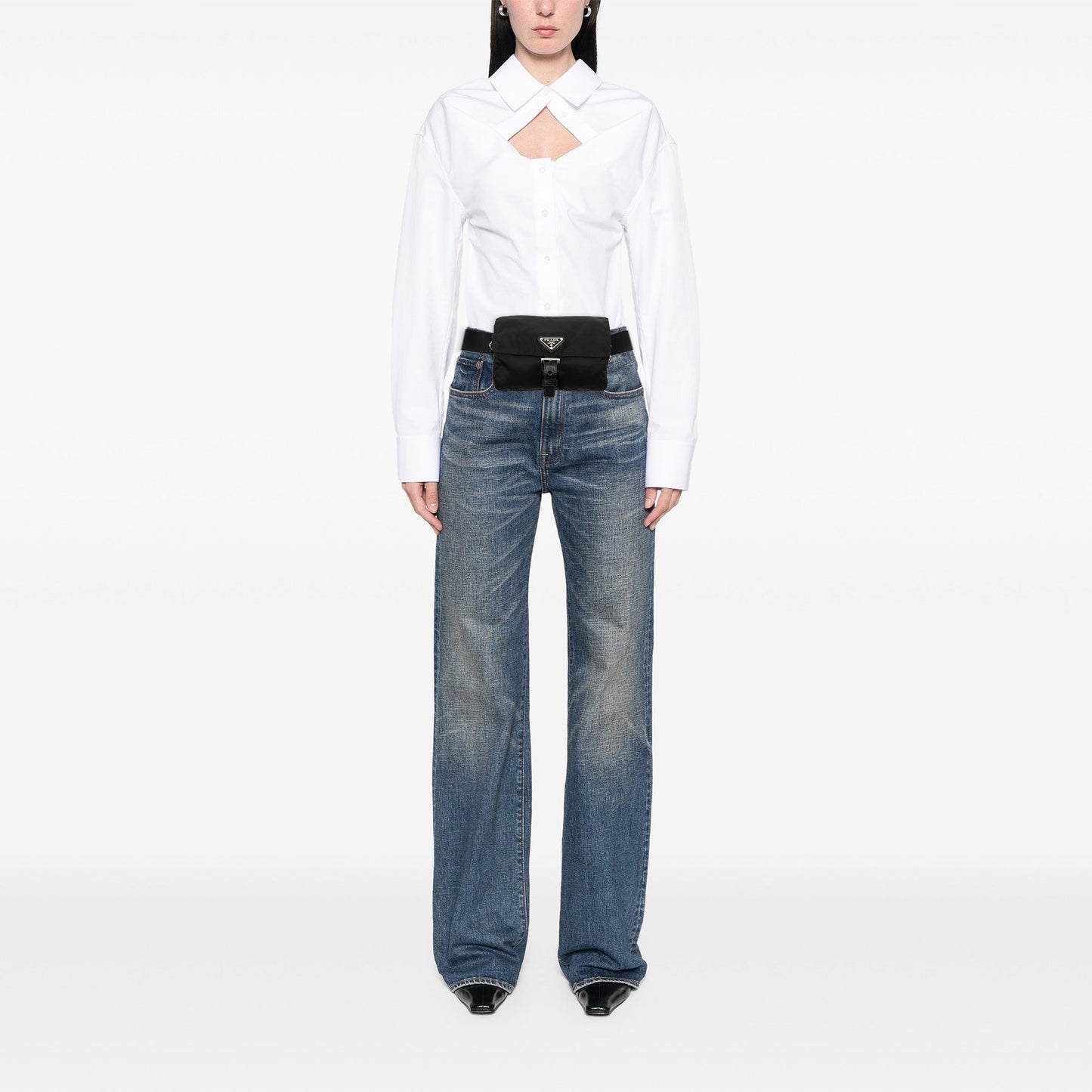 Tessuto Buckle Belt Bag