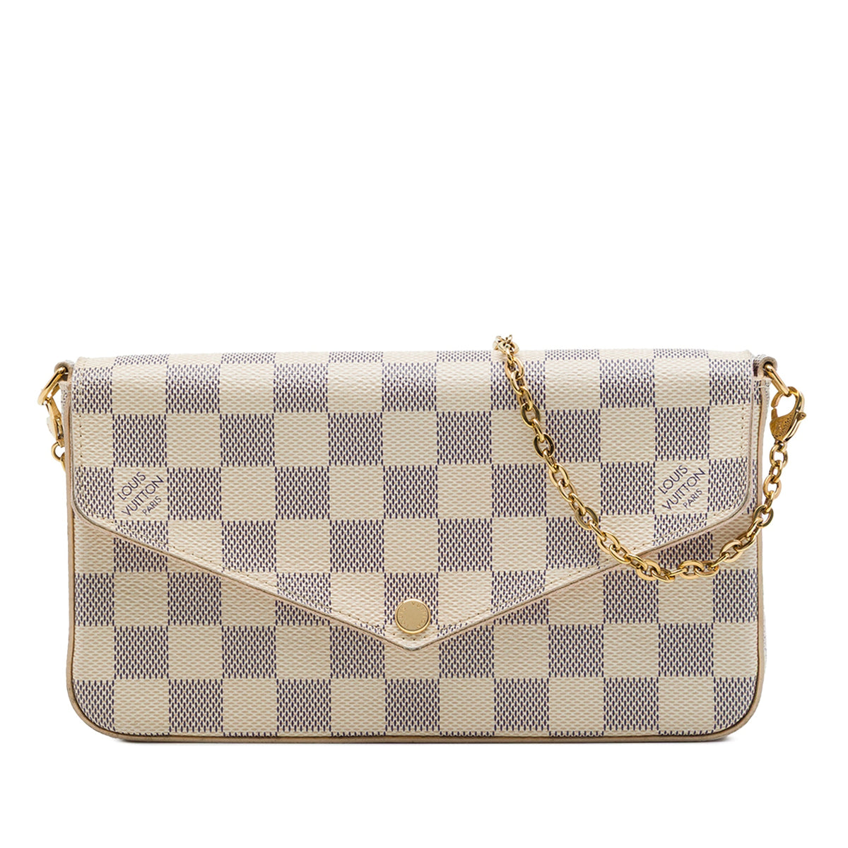 Louis Vuitton Damier Azur Pochette Felicie — White