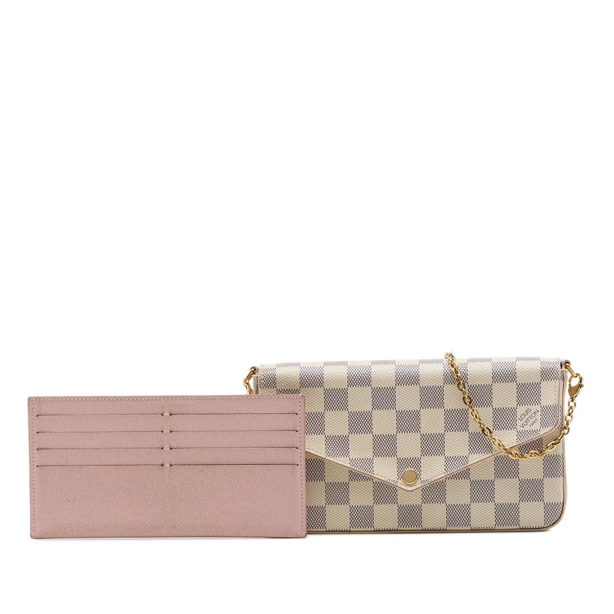 Louis Vuitton Damier Azur Pochette Felicie — White