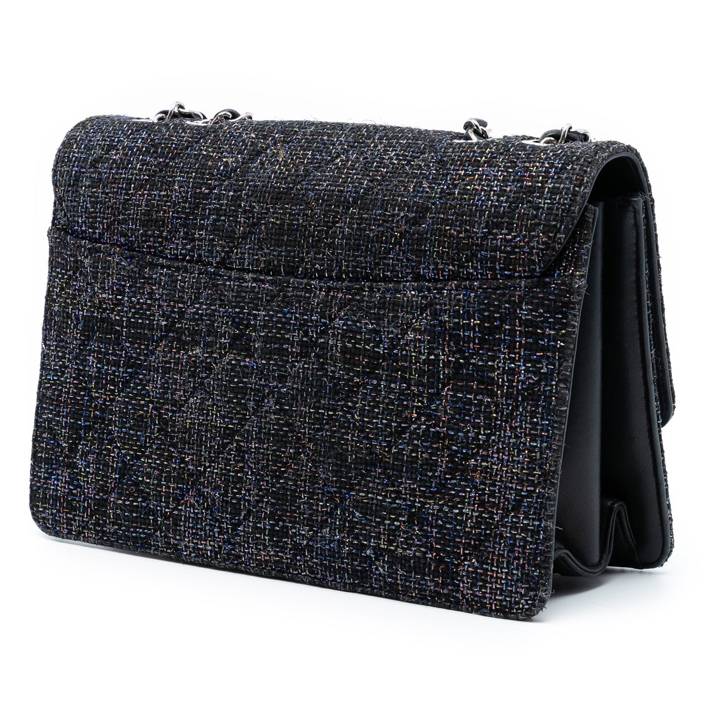 Chanel Large Quilted Tweed Beauty Lock Flap