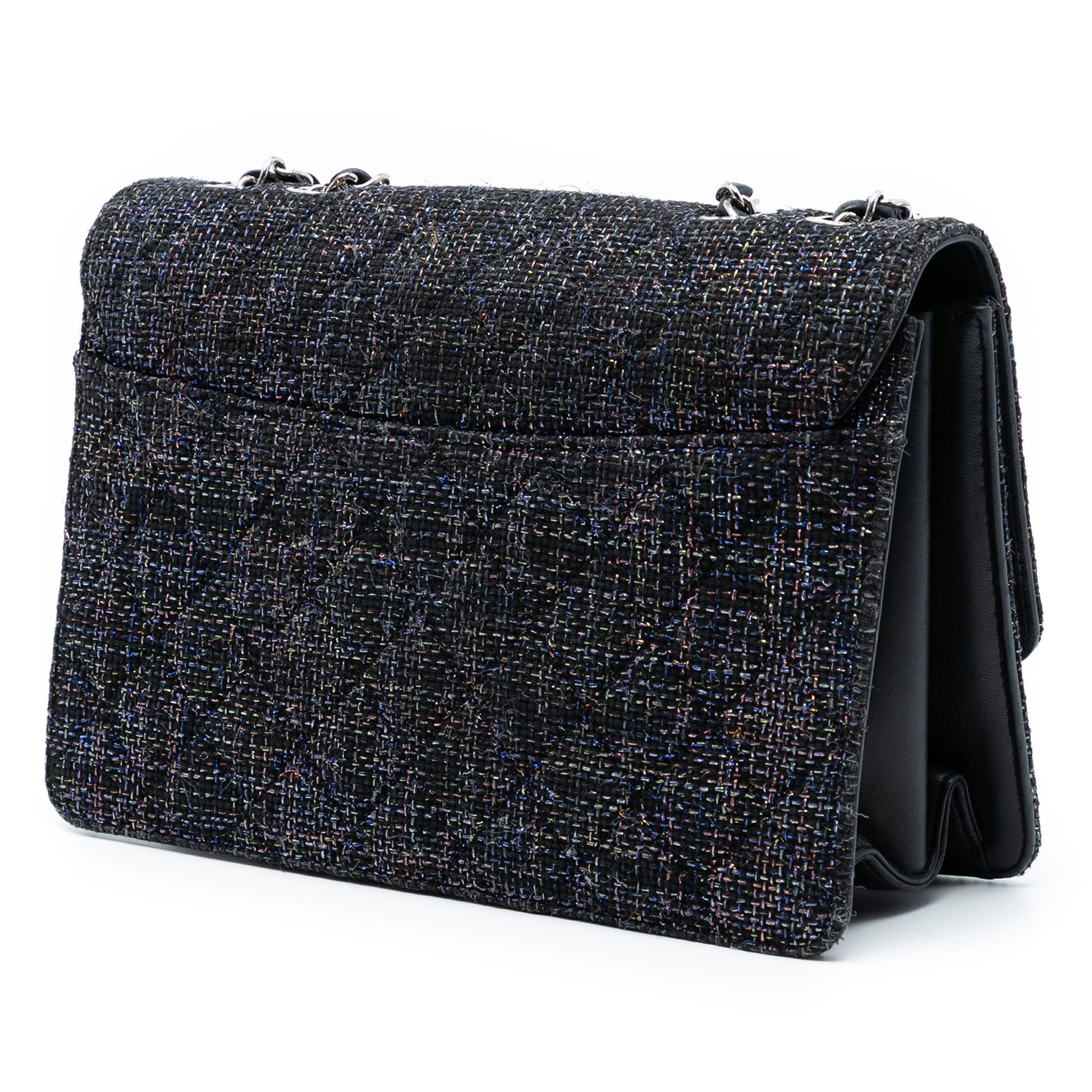 Chanel Large Quilted Tweed Beauty Lock Flap