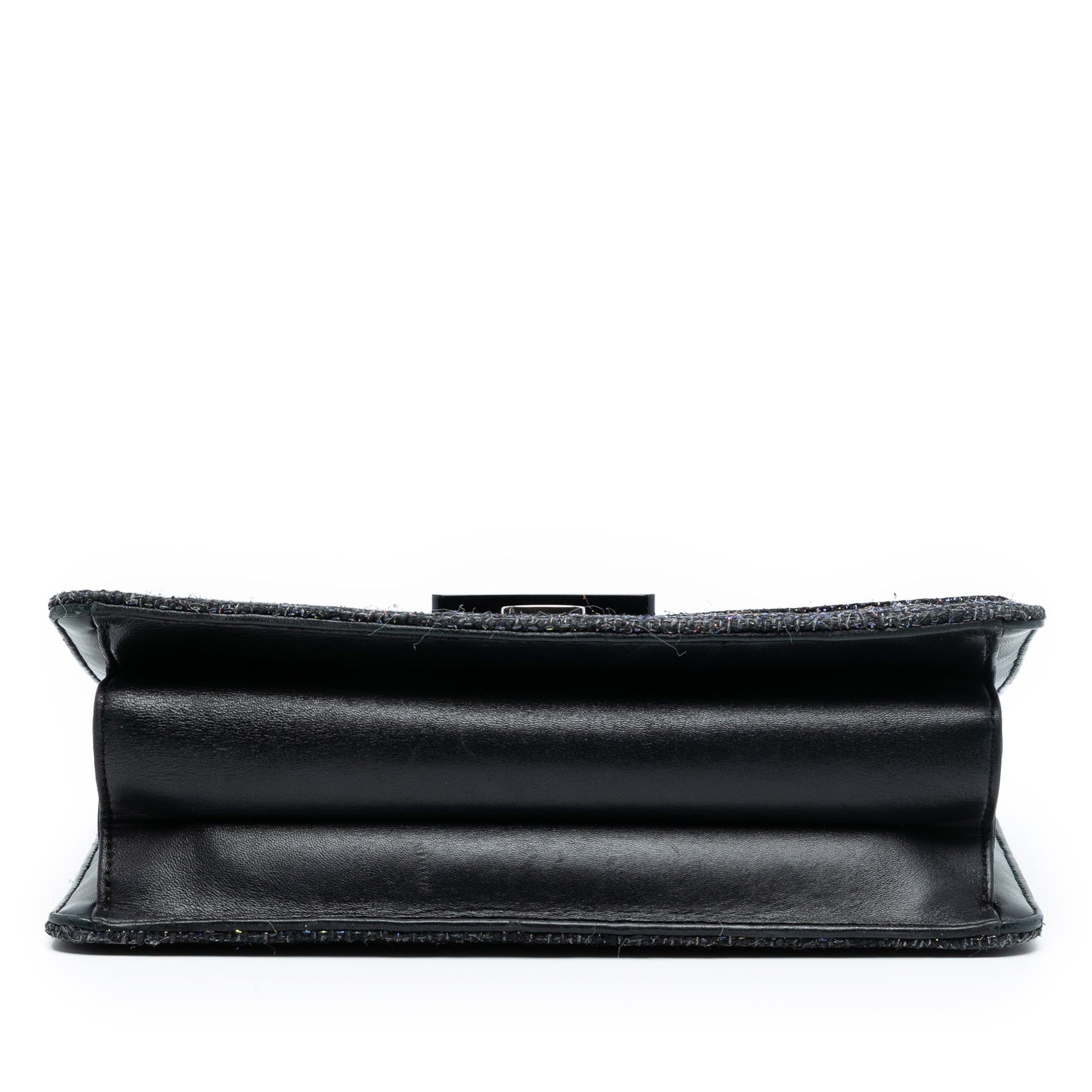 Chanel Large Quilted Tweed Beauty Lock Flap