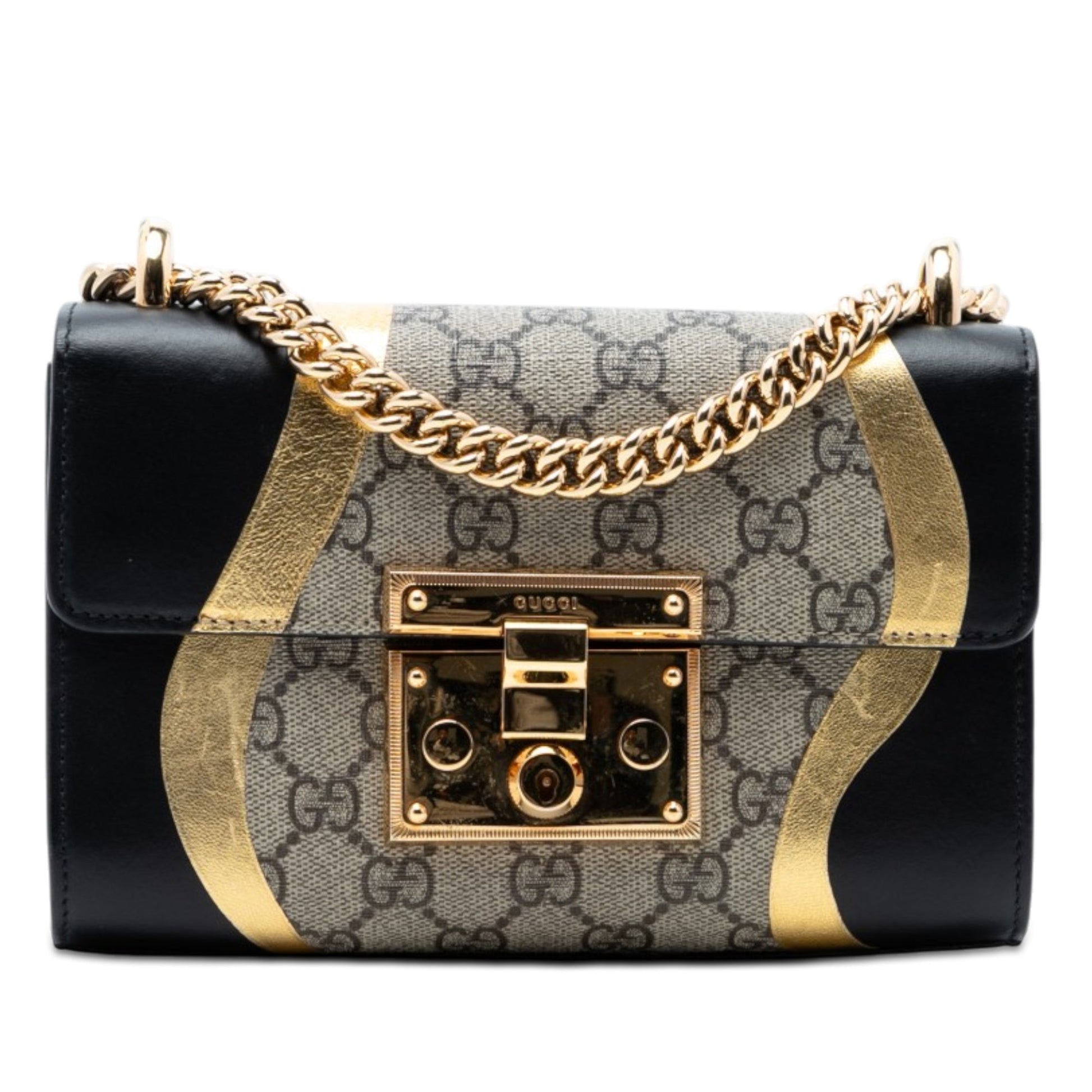 Gucci Small GG Supreme Osiride Padlock Crossbody