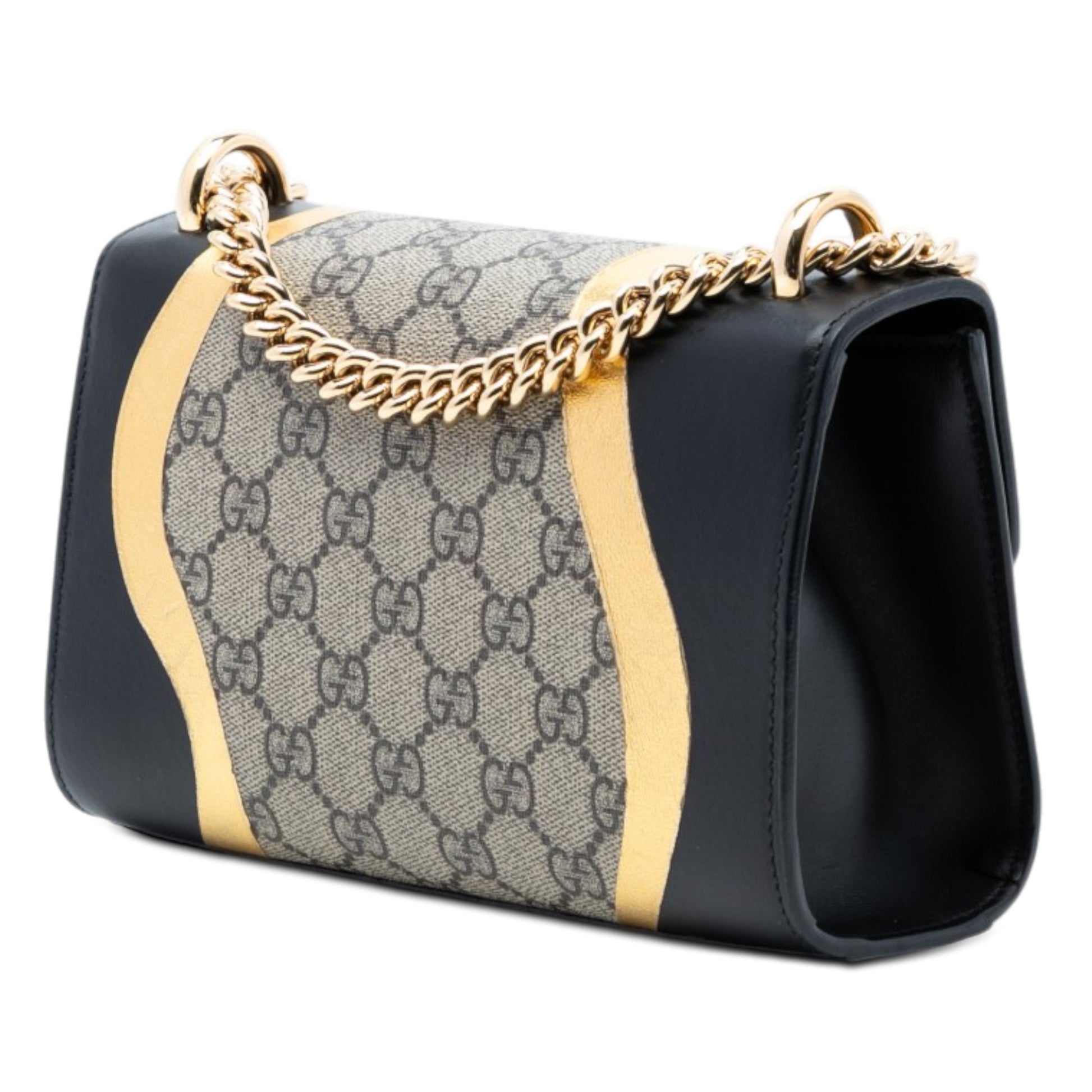 Gucci Small GG Supreme Osiride Padlock Crossbody