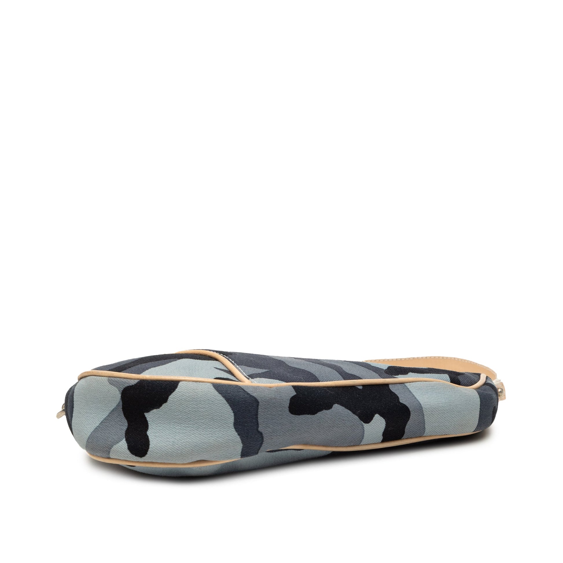 Dior Mini Canvas Camouflage Saddle Pochette