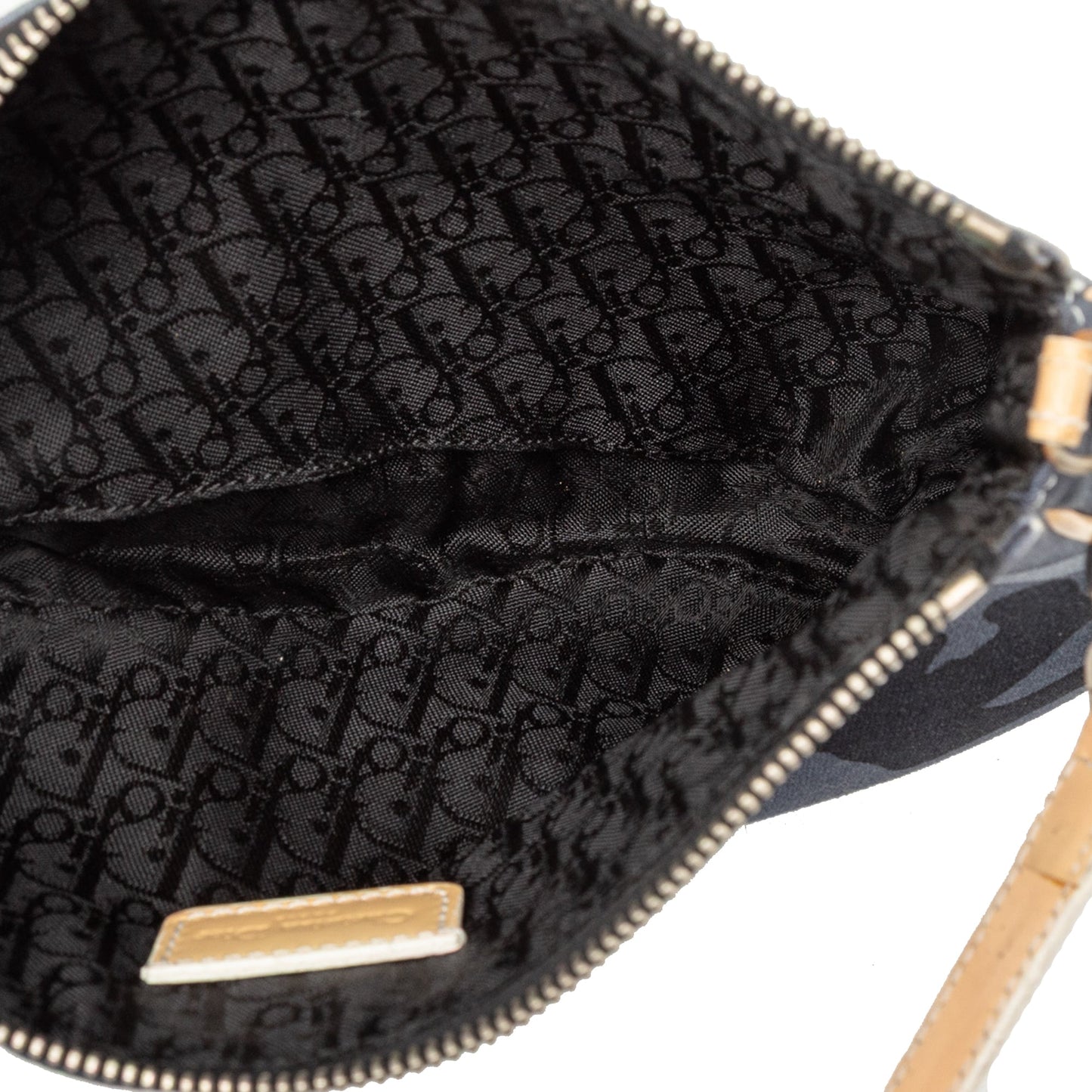Dior Mini Canvas Camouflage Saddle Pochette