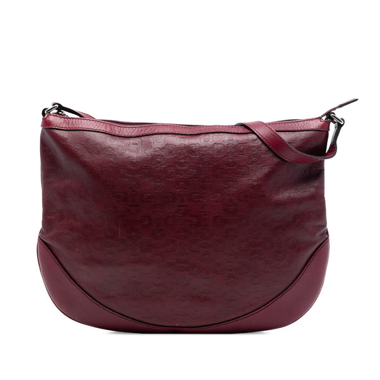 Gucci Embossed Leather Horsebit Crossbody