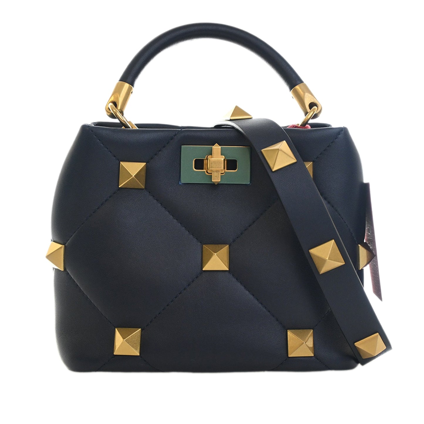 Valentino Small Nappa Roman Stud The Handle Bag