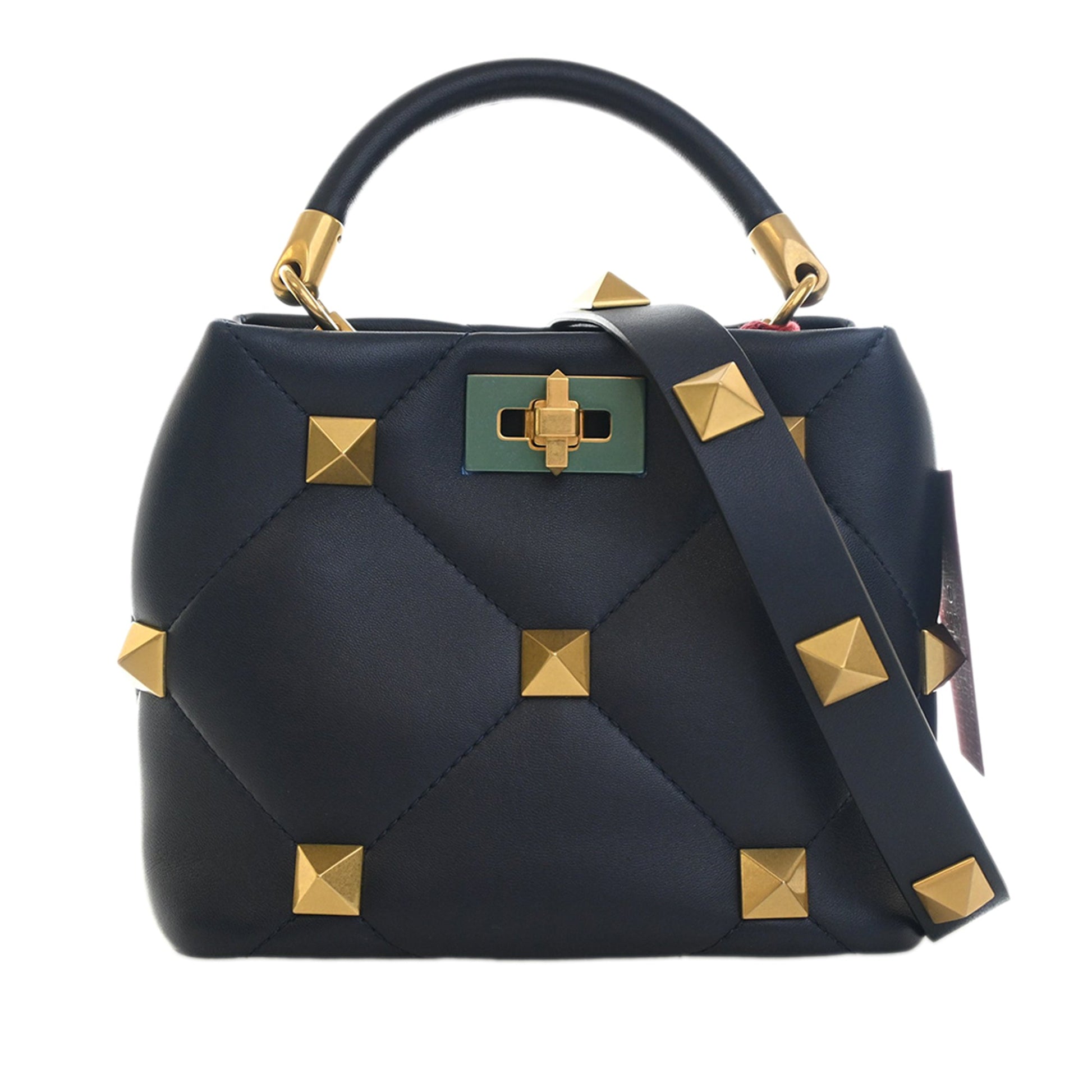 Valentino Small Nappa Roman Stud The Handle Bag