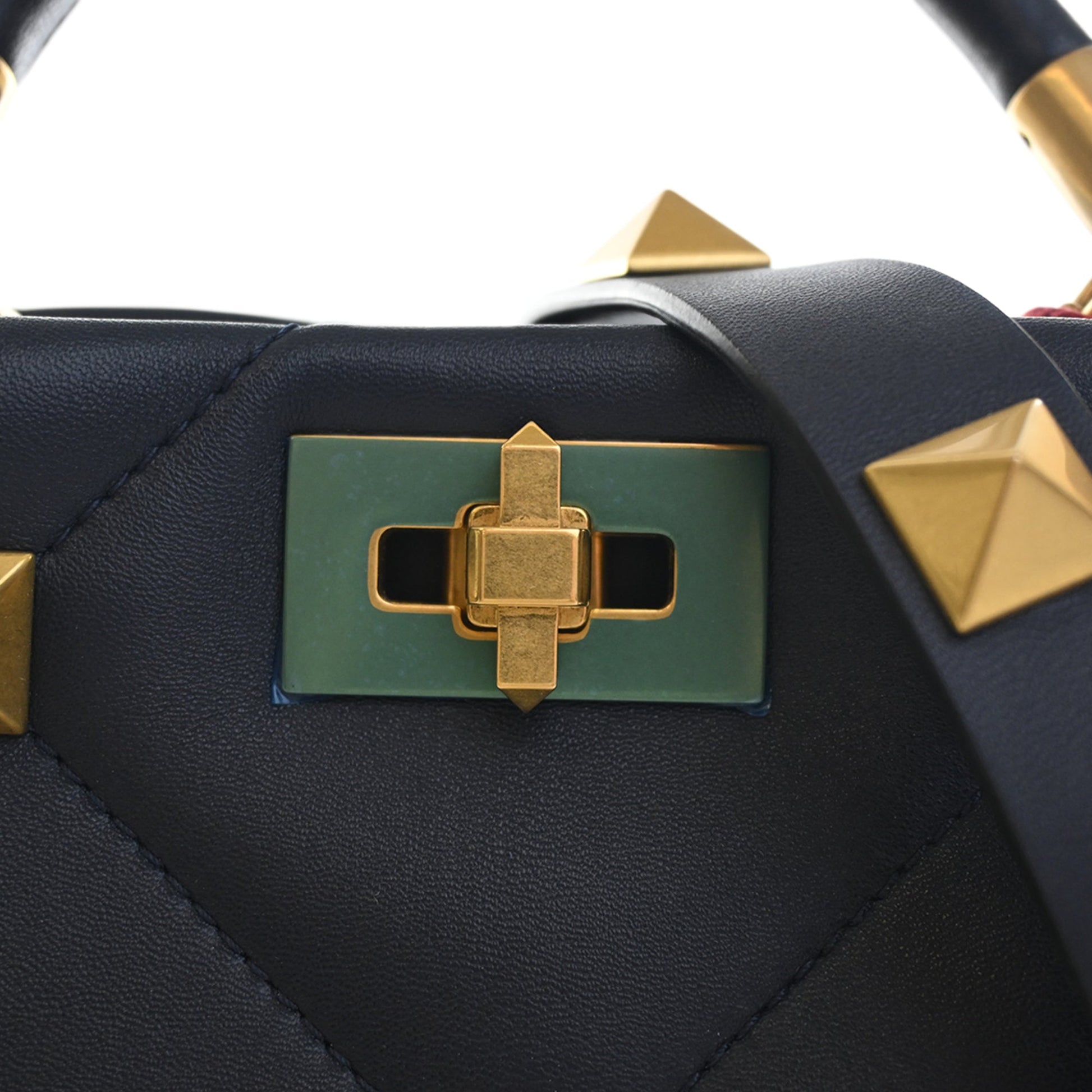 Valentino Small Nappa Roman Stud The Handle Bag