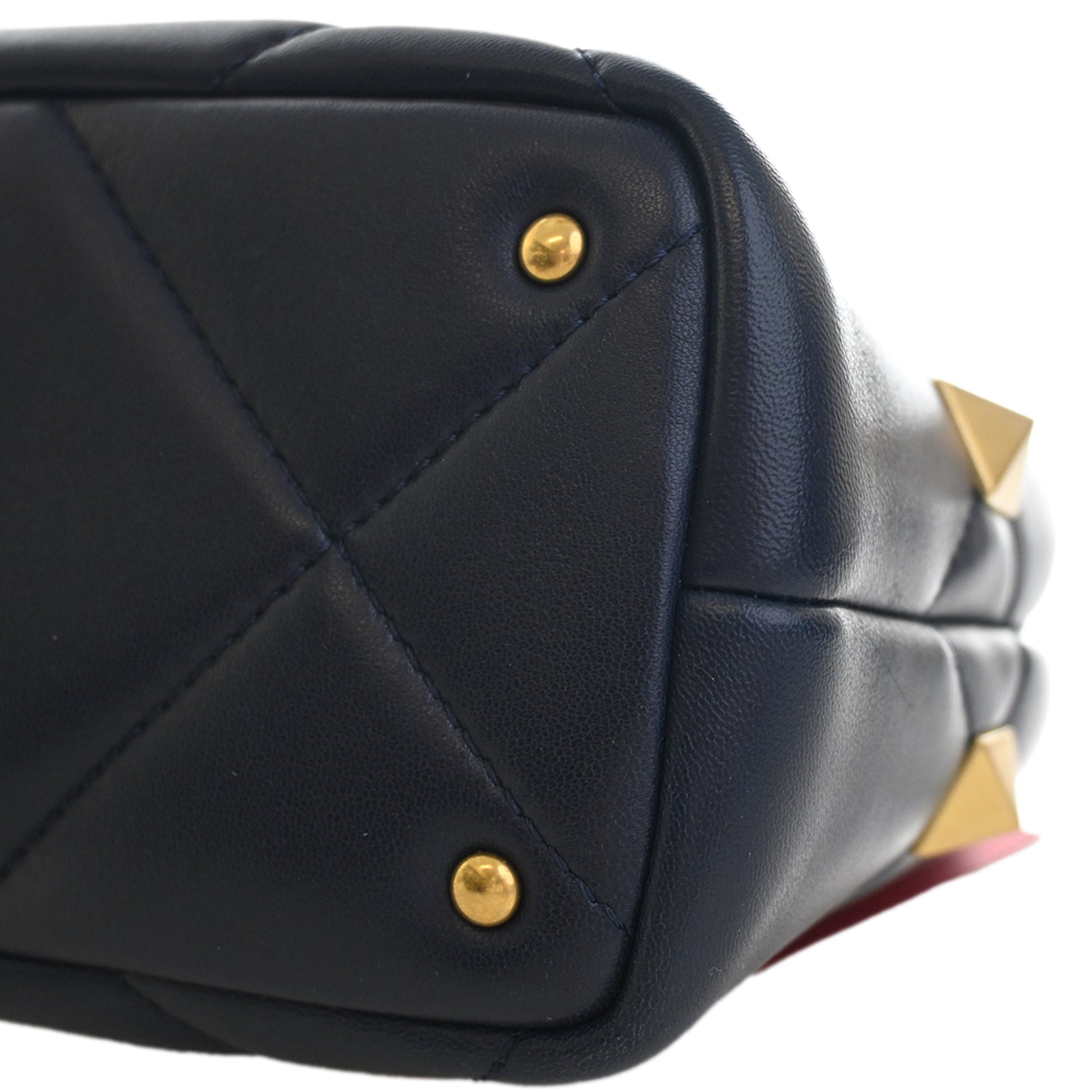 Valentino Small Nappa Roman Stud The Handle Bag