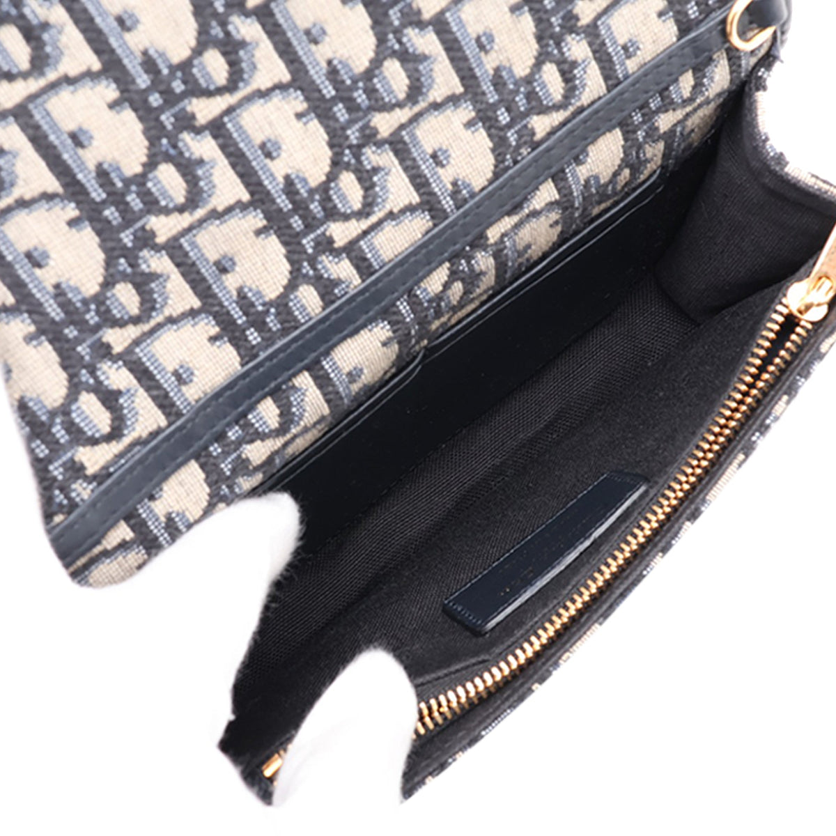 Dior Oblique 30 Montaigne 2 in 1 Pouch — Blue