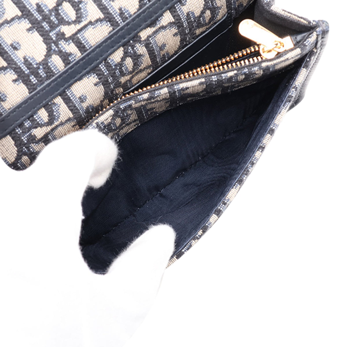 Dior Oblique 30 Montaigne 2 in 1 Pouch — Blue