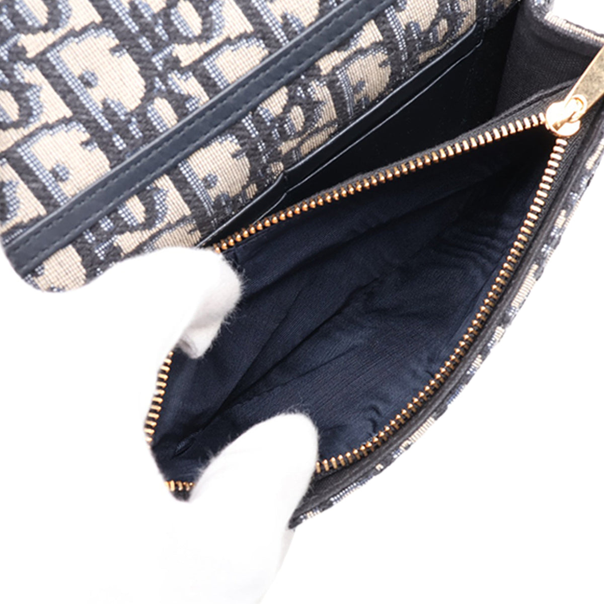 Dior Oblique 30 Montaigne 2 in 1 Pouch — Blue