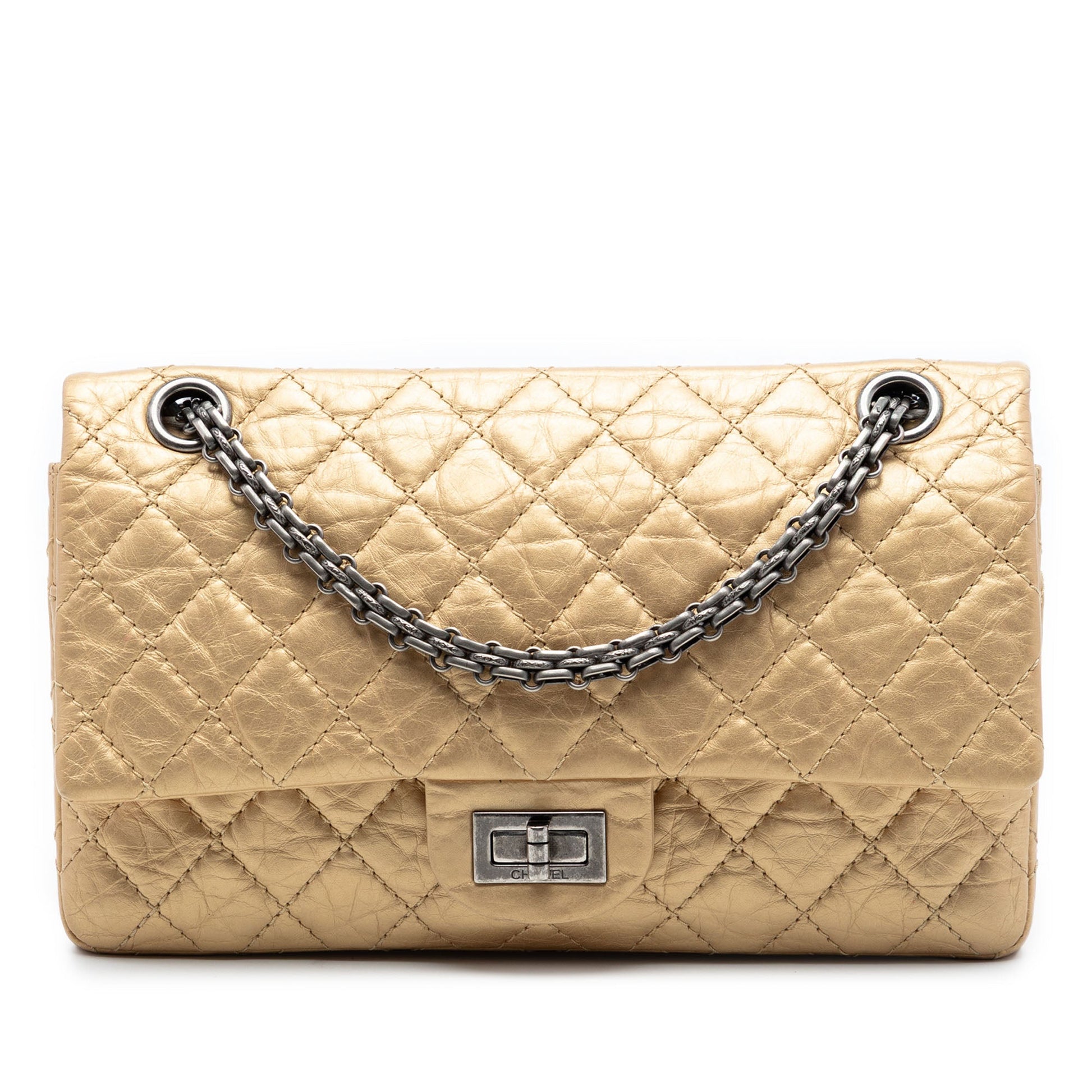 Chanel Quilted Aged Calfskin Reissue 2.55 Double Flap 225